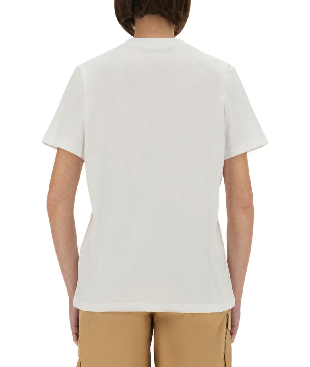 GANNI Белая хлопковая футболка, фото 3