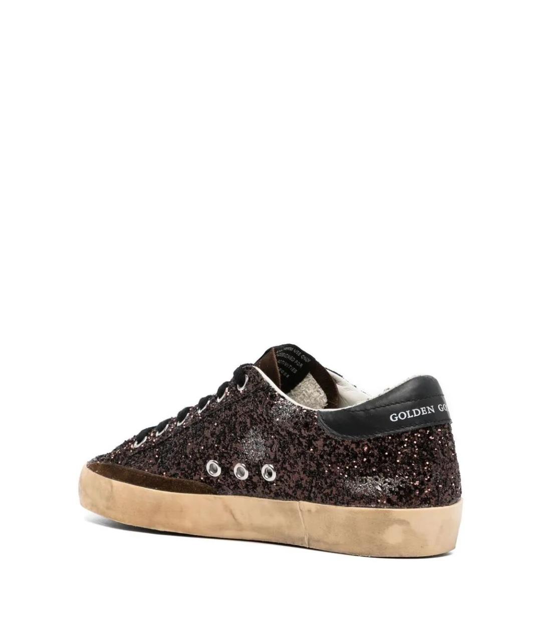 GOLDEN GOOSE DELUXE BRAND Коричневые кожаные кеды, фото 4