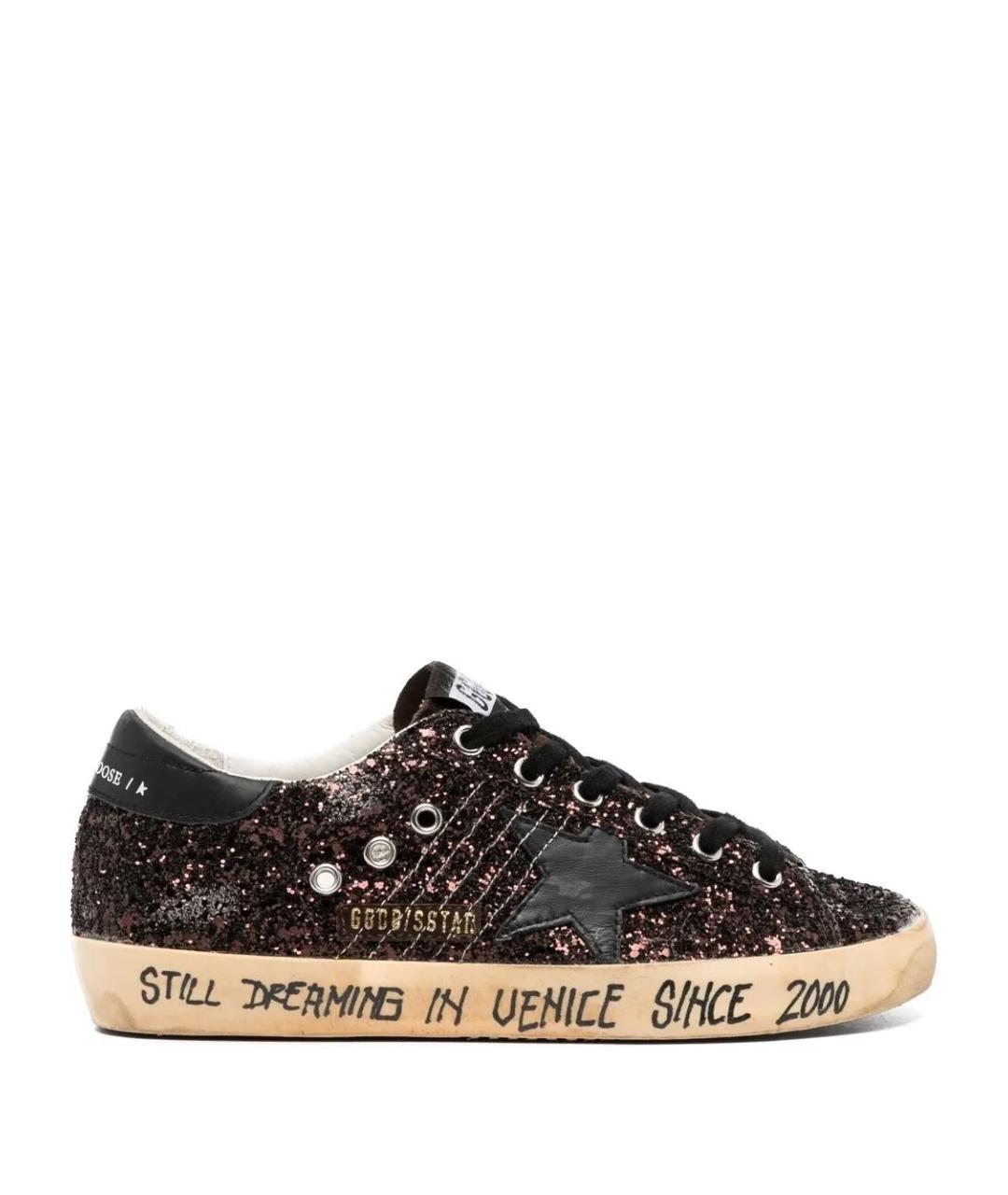 GOLDEN GOOSE DELUXE BRAND Коричневые кожаные кеды, фото 1