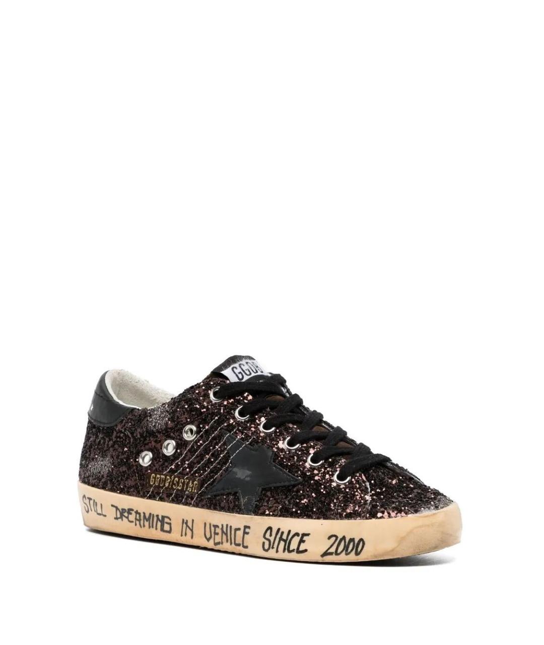 GOLDEN GOOSE DELUXE BRAND Коричневые кожаные кеды, фото 3