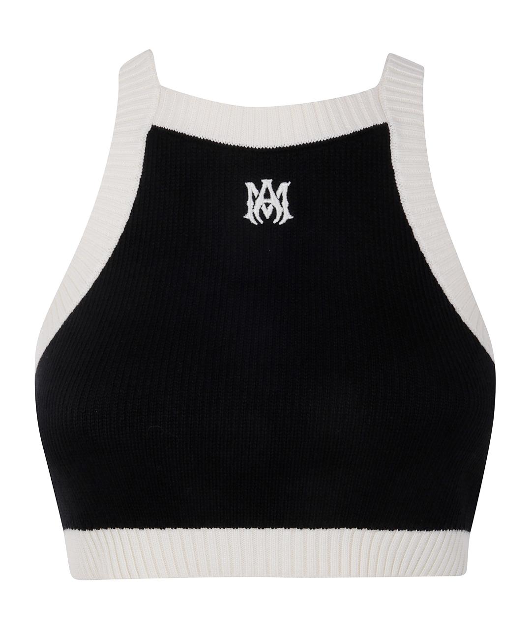 AMIRI Черная хлопковая майка, фото 1