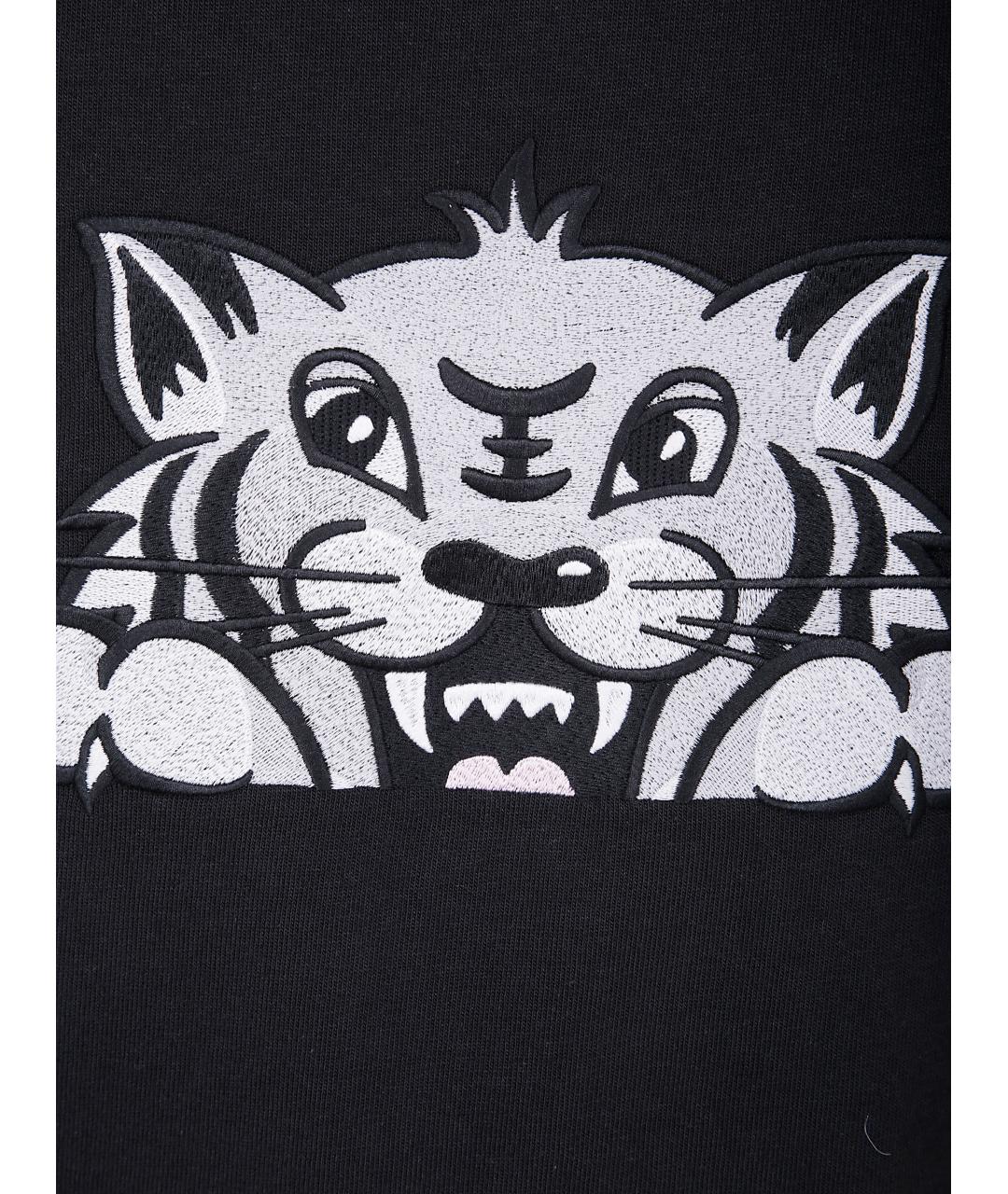 KENZO Черная хлопковая футболка, фото 3