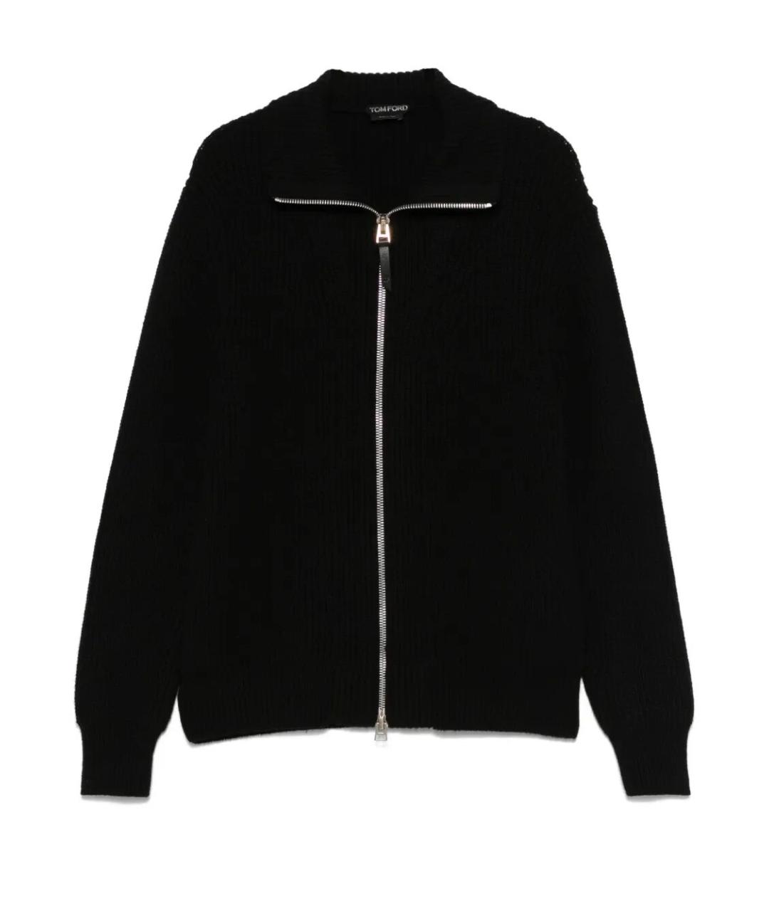 TOM FORD Черный шерстяной кардиган, фото 4