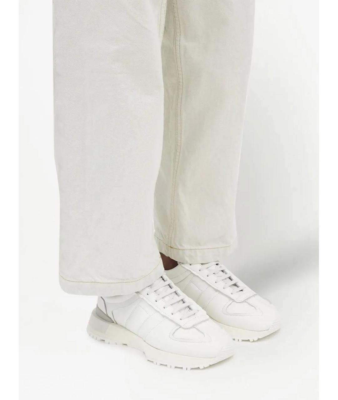 MAISON MARGIELA Белые низкие кроссовки / кеды, фото 4
