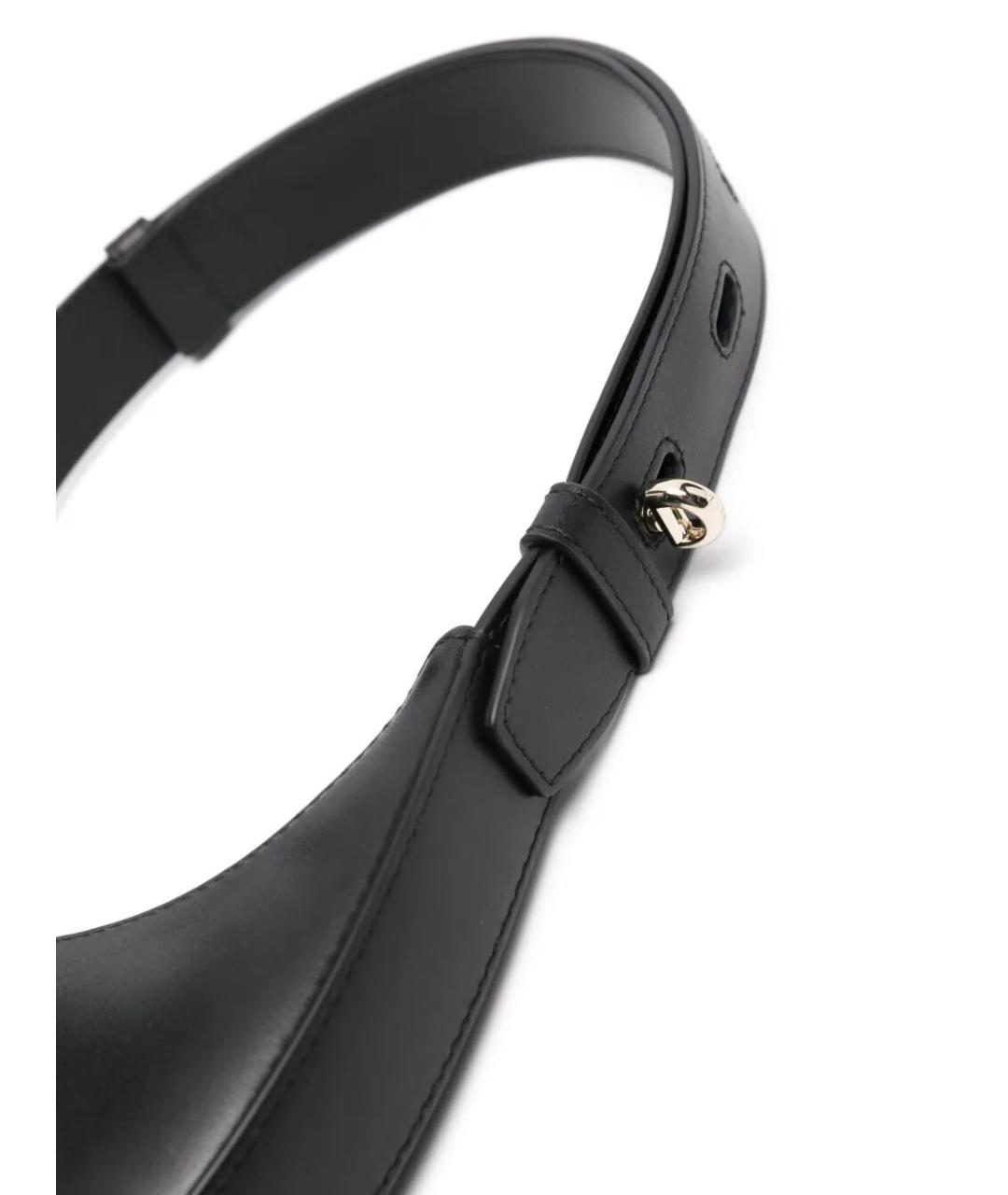 FURLA Черная кожаная сумка через плечо, фото 2