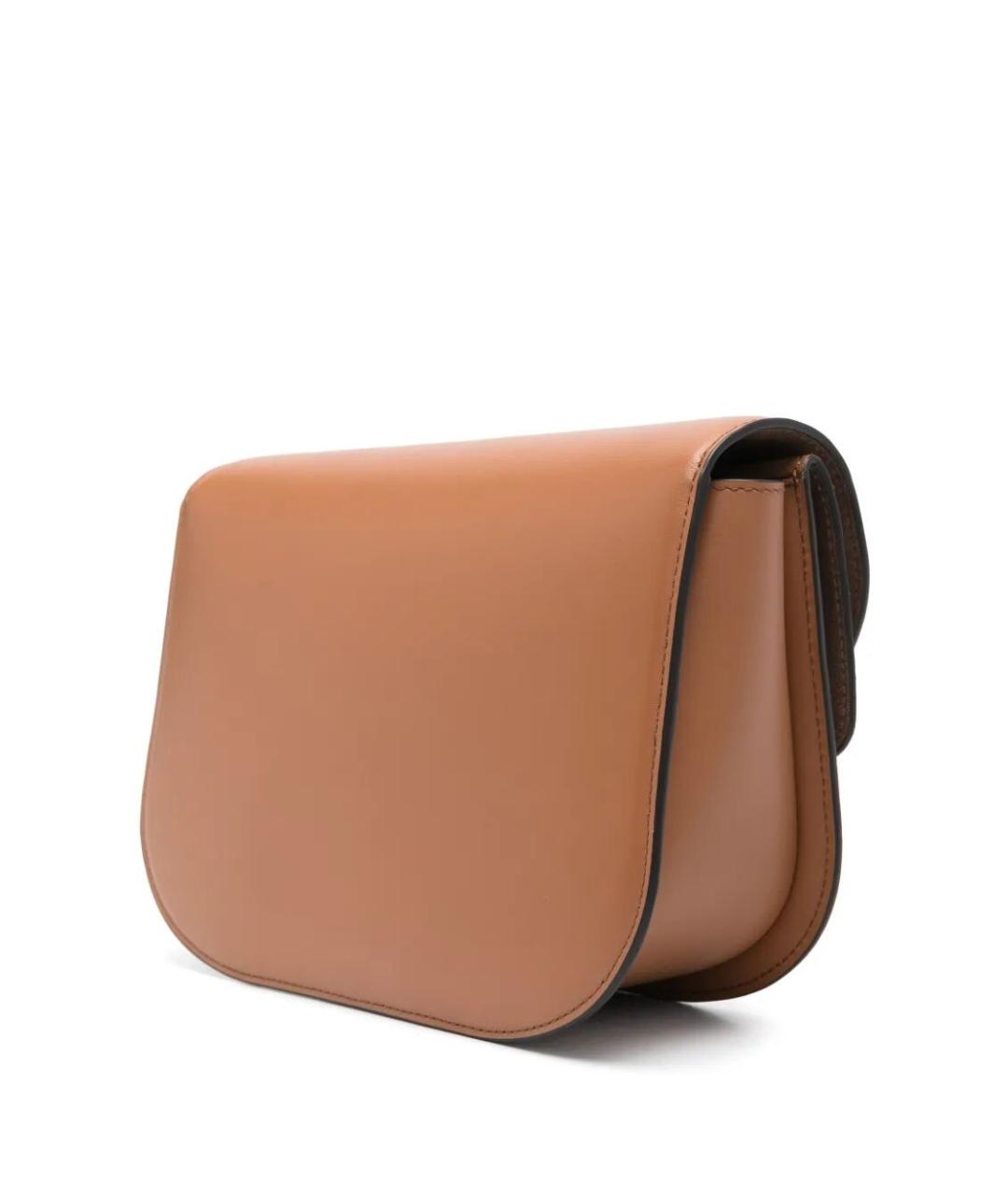 FURLA Коричневая кожаная сумка через плечо, фото 2