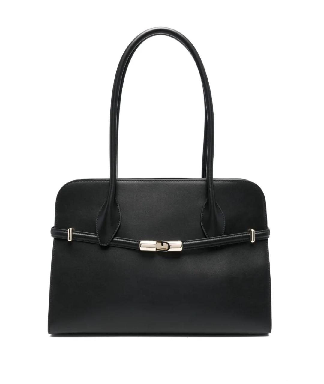 FURLA Черная кожаная сумка тоут, фото 1