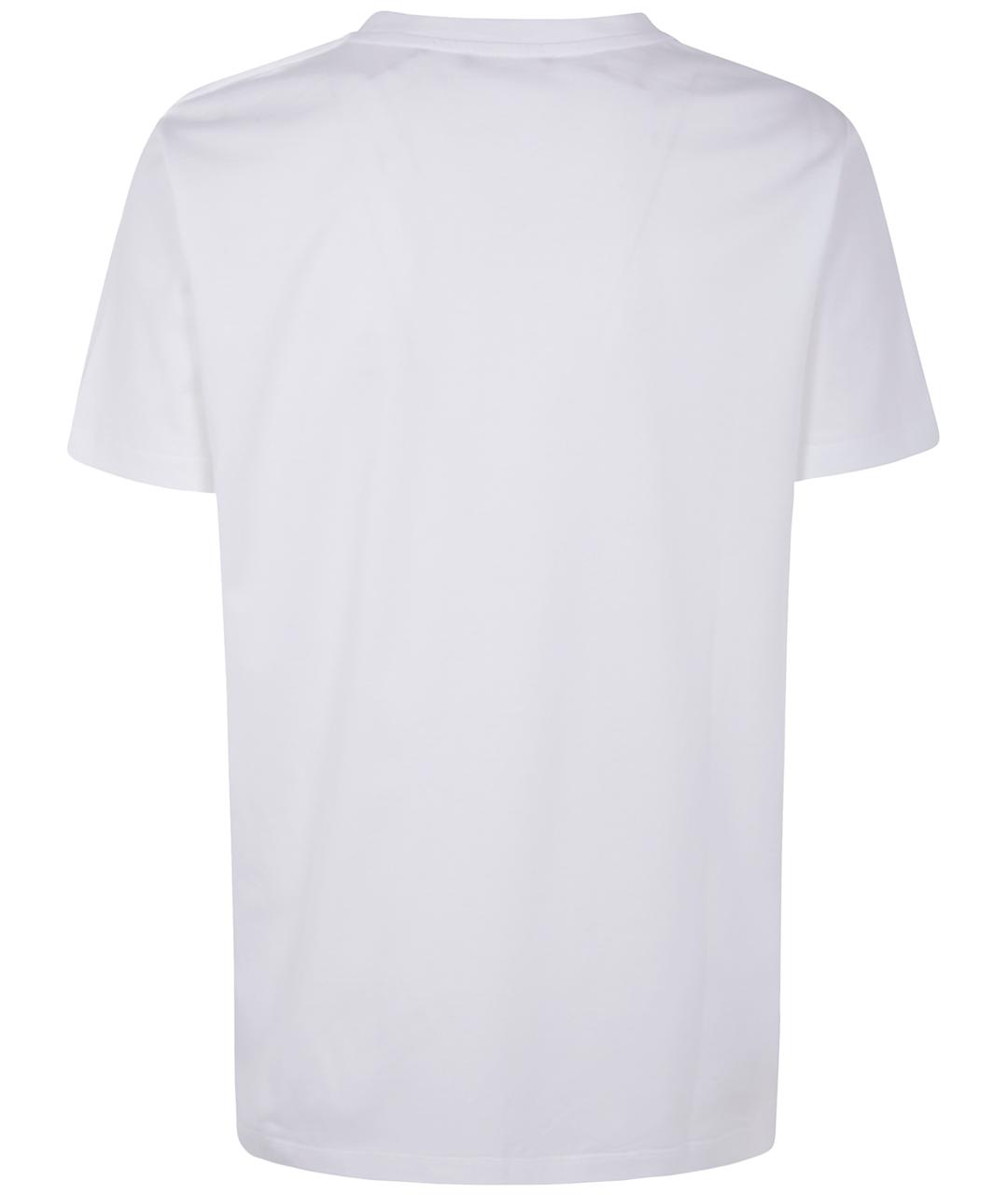 BALMAIN Белая хлопковая футболка, фото 2