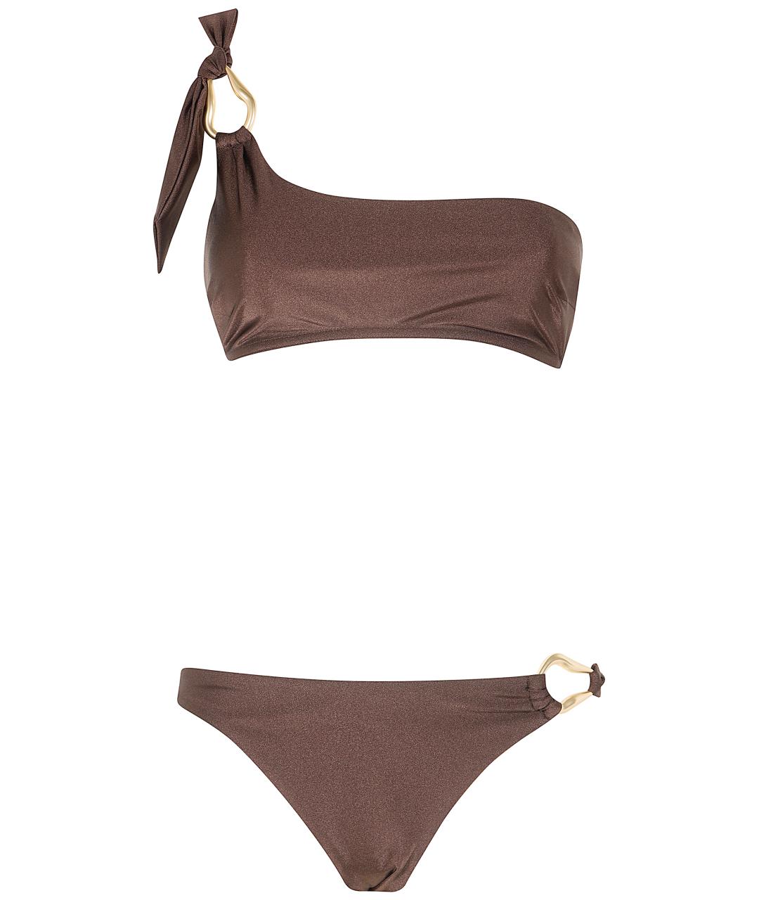 ZIMMERMANN Коричневый полиамидовый купальник, фото 1