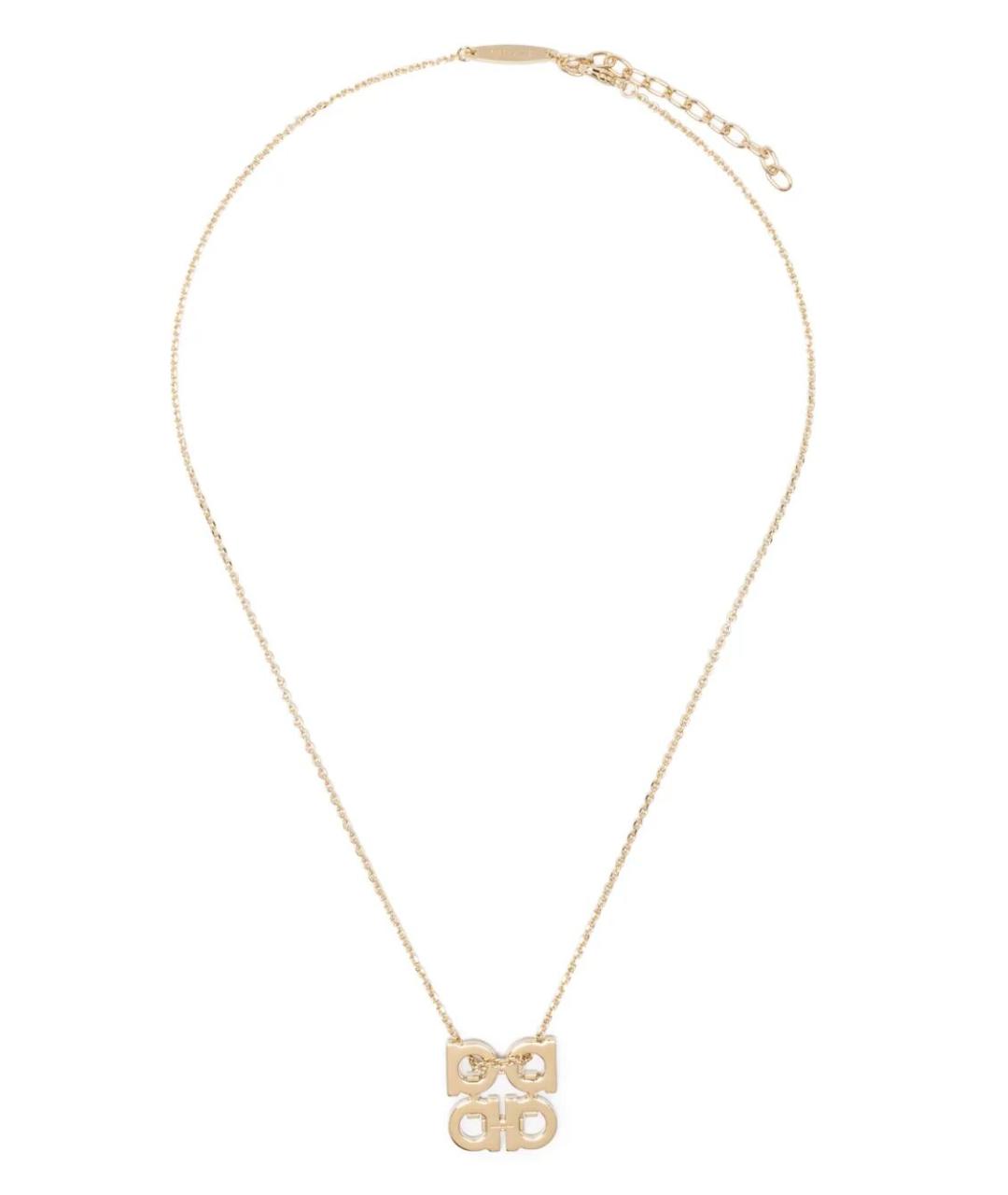 FERRAGAMO Золотая металлическая подвеска, фото 1