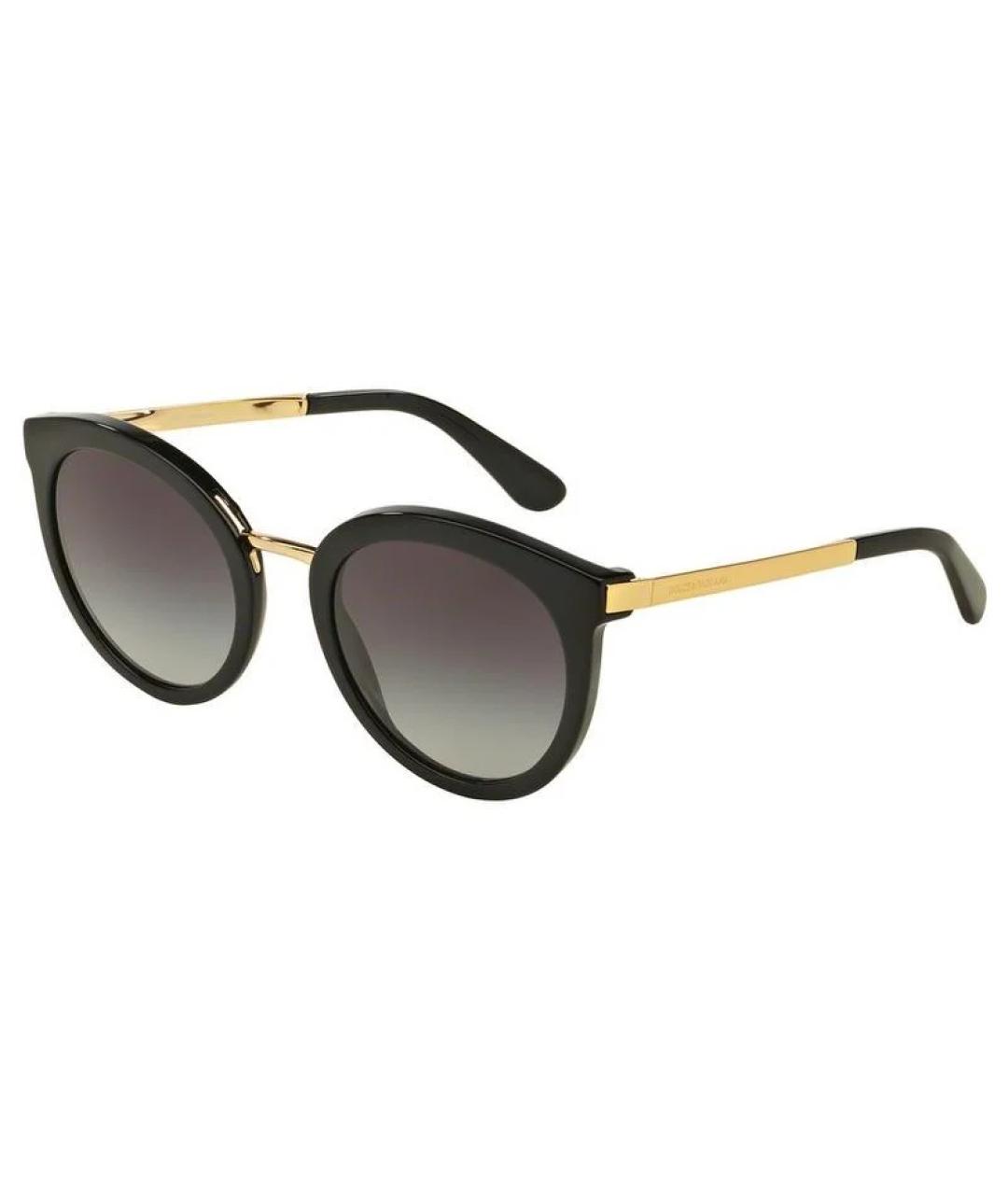DOLCE&GABBANA Черные солнцезащитные очки, фото 3