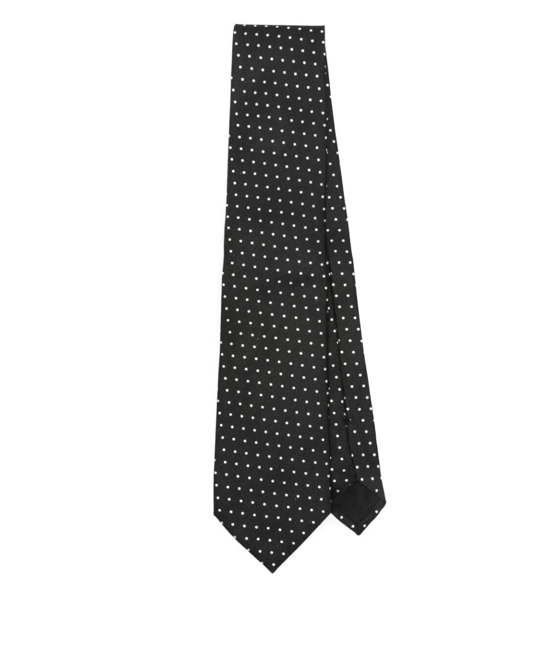 TOM FORD Черный шелковый галстук, фото 1
