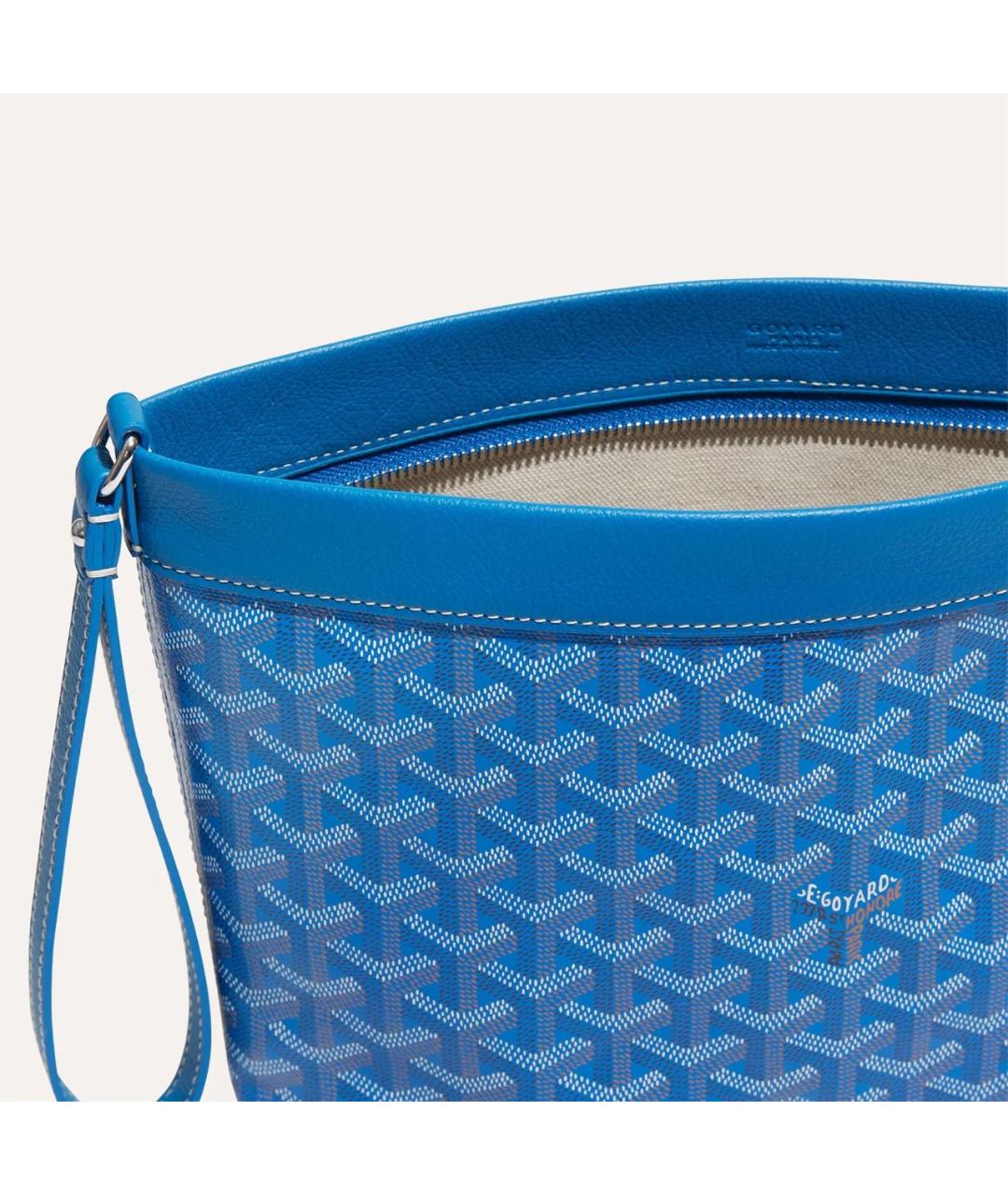 GOYARD Голубая барсетка, фото 4