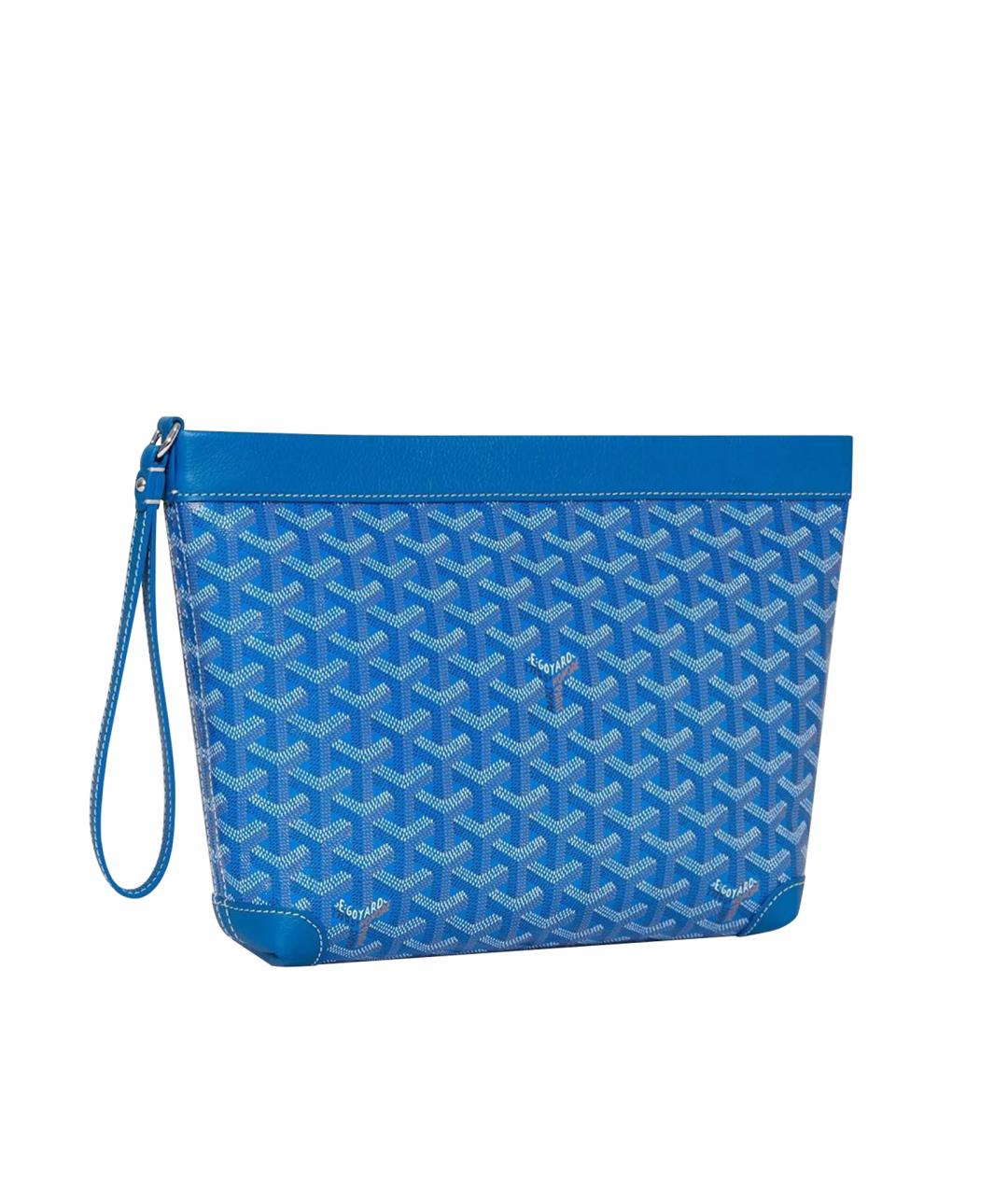 GOYARD Голубая барсетка, фото 1