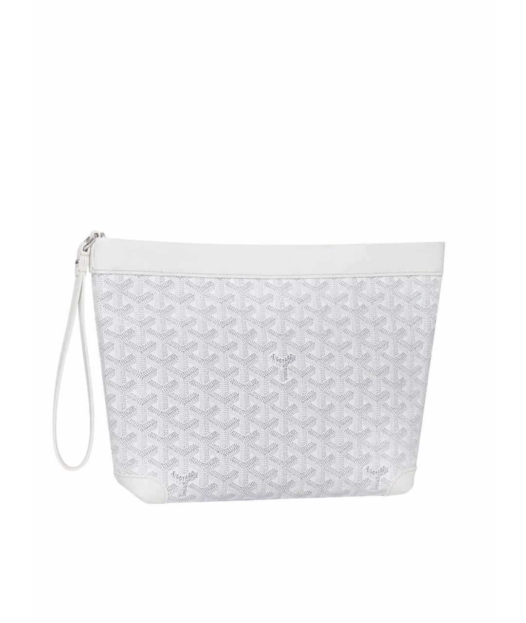 GOYARD Белая барсетка, фото 1