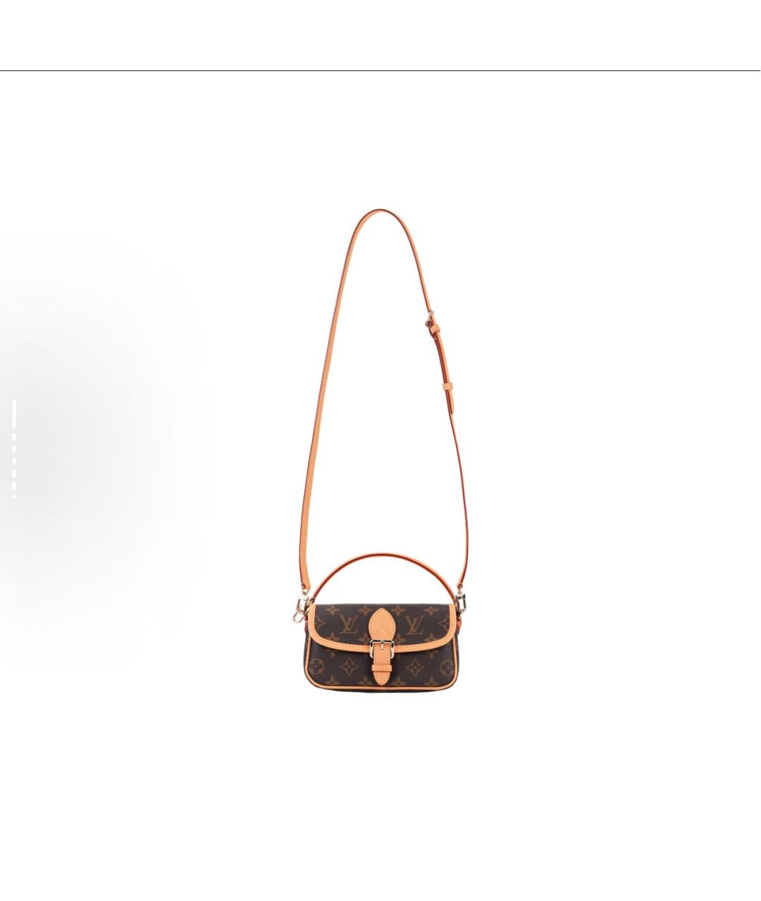 LOUIS VUITTON Коричневая сумка через плечо, фото 5