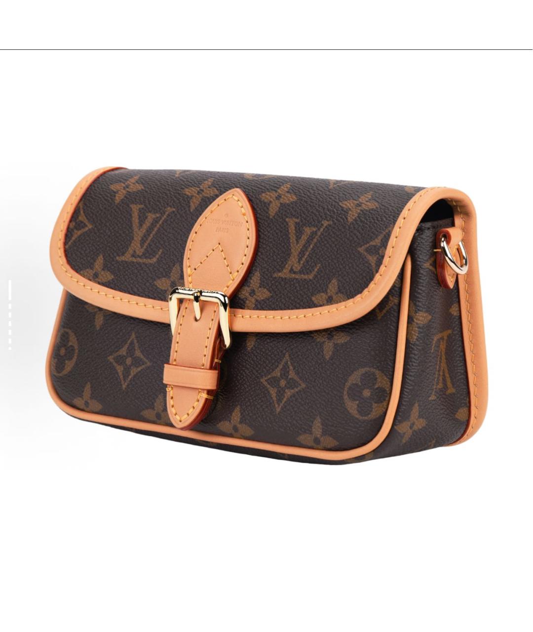 LOUIS VUITTON Коричневая сумка через плечо, фото 3