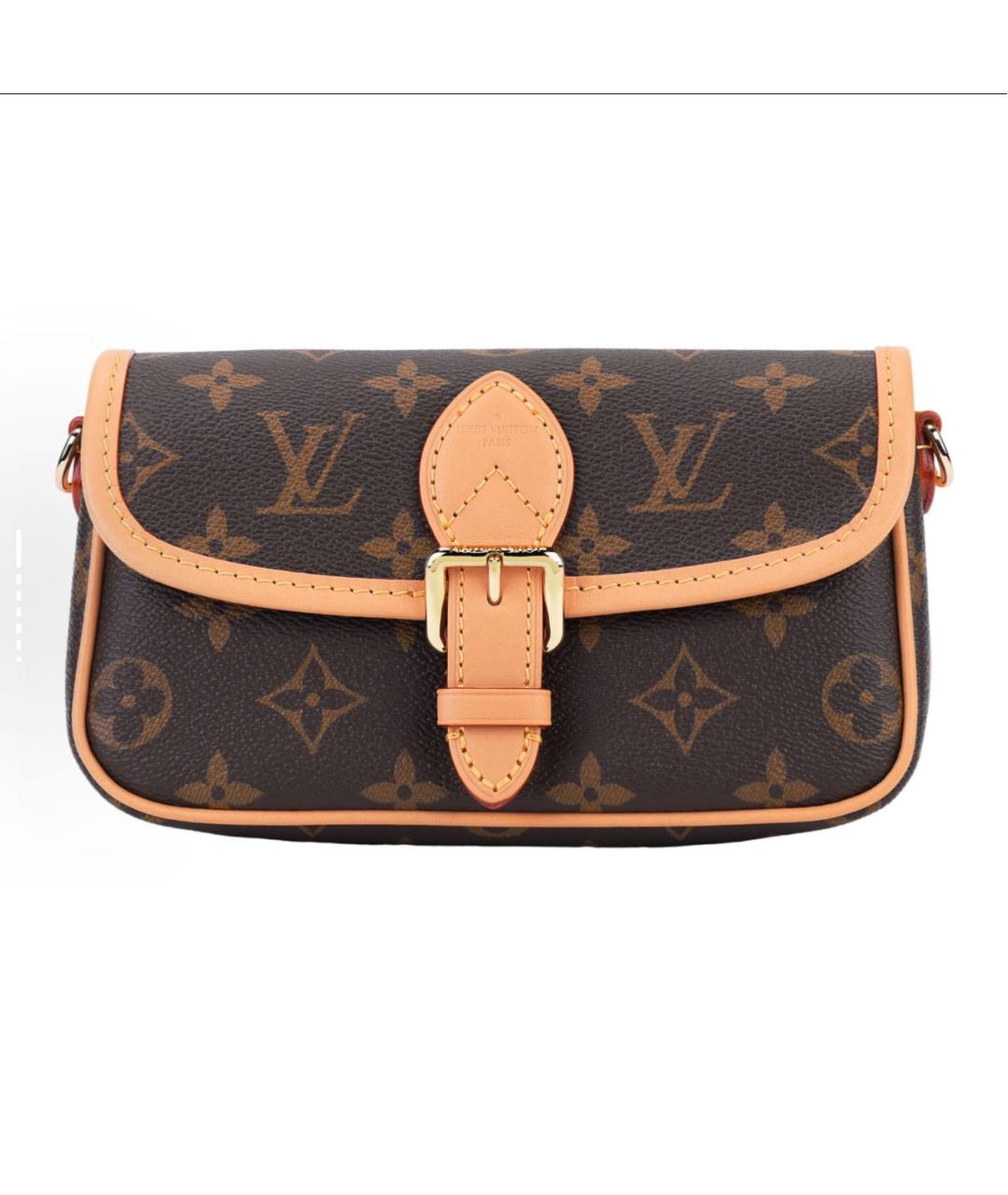 LOUIS VUITTON Коричневая сумка через плечо, фото 6