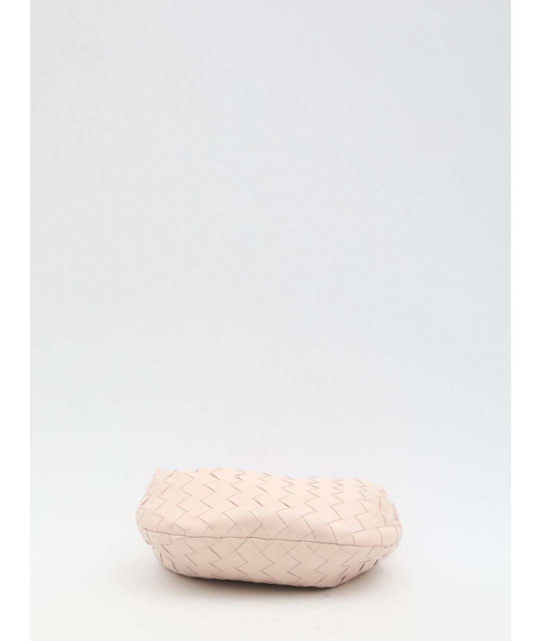BOTTEGA VENETA Розовая кожаная сумка с короткими ручками, фото 3