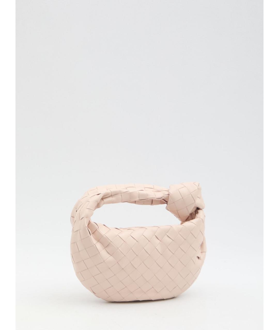 BOTTEGA VENETA Розовая кожаная сумка с короткими ручками, фото 2