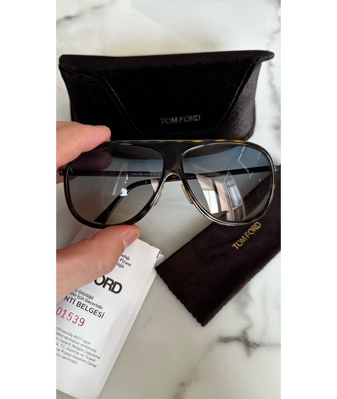 TOM FORD Коричневые солнцезащитные очки, фото 5