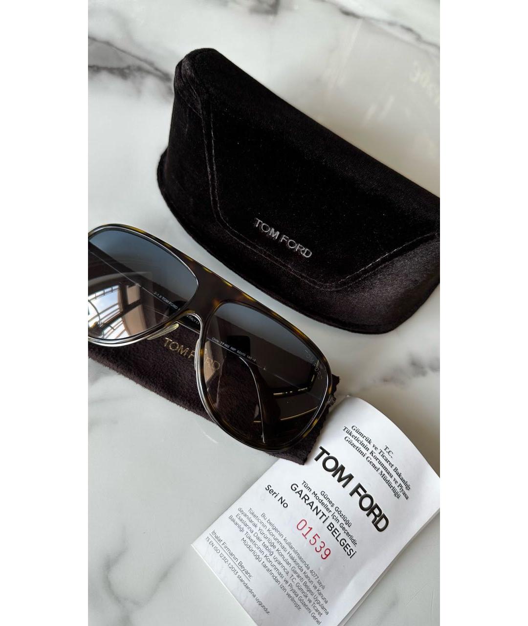TOM FORD Коричневые солнцезащитные очки, фото 4