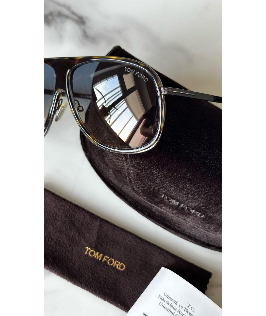 TOM FORD Коричневые солнцезащитные очки, фото 2