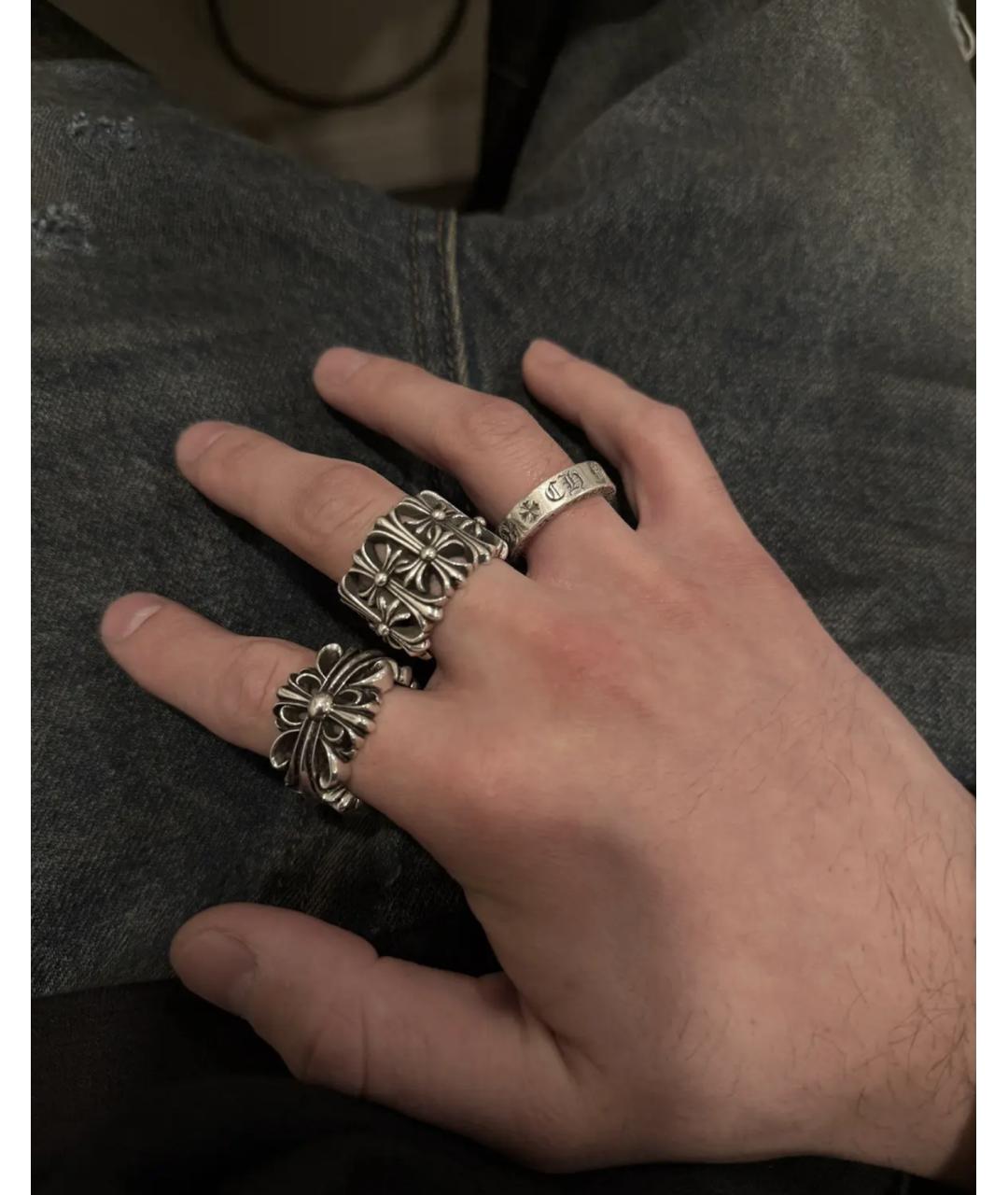 CHROME HEARTS Серебряное серебряное кольцо, фото 7