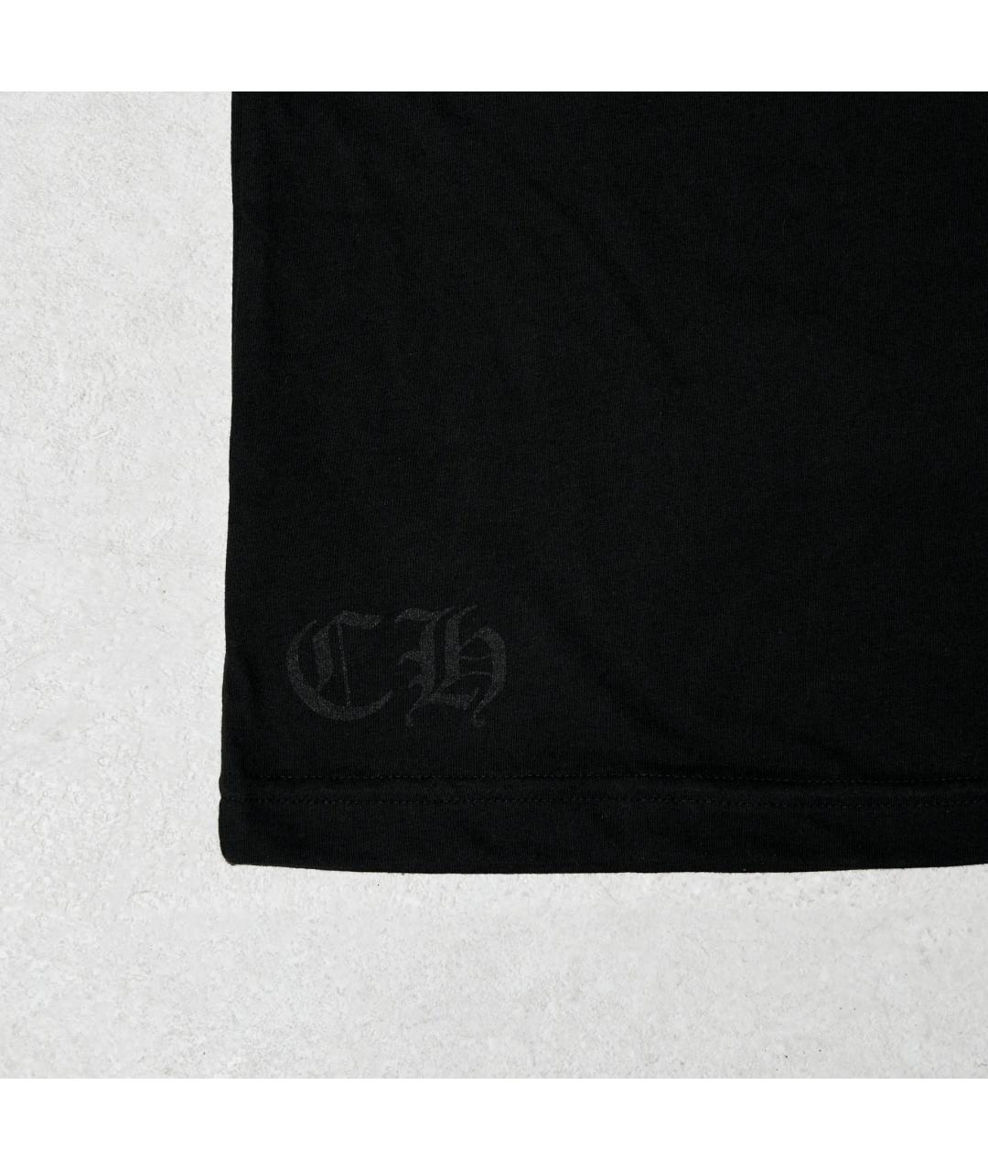 CHROME HEARTS Черная хлопковая футболка, фото 6