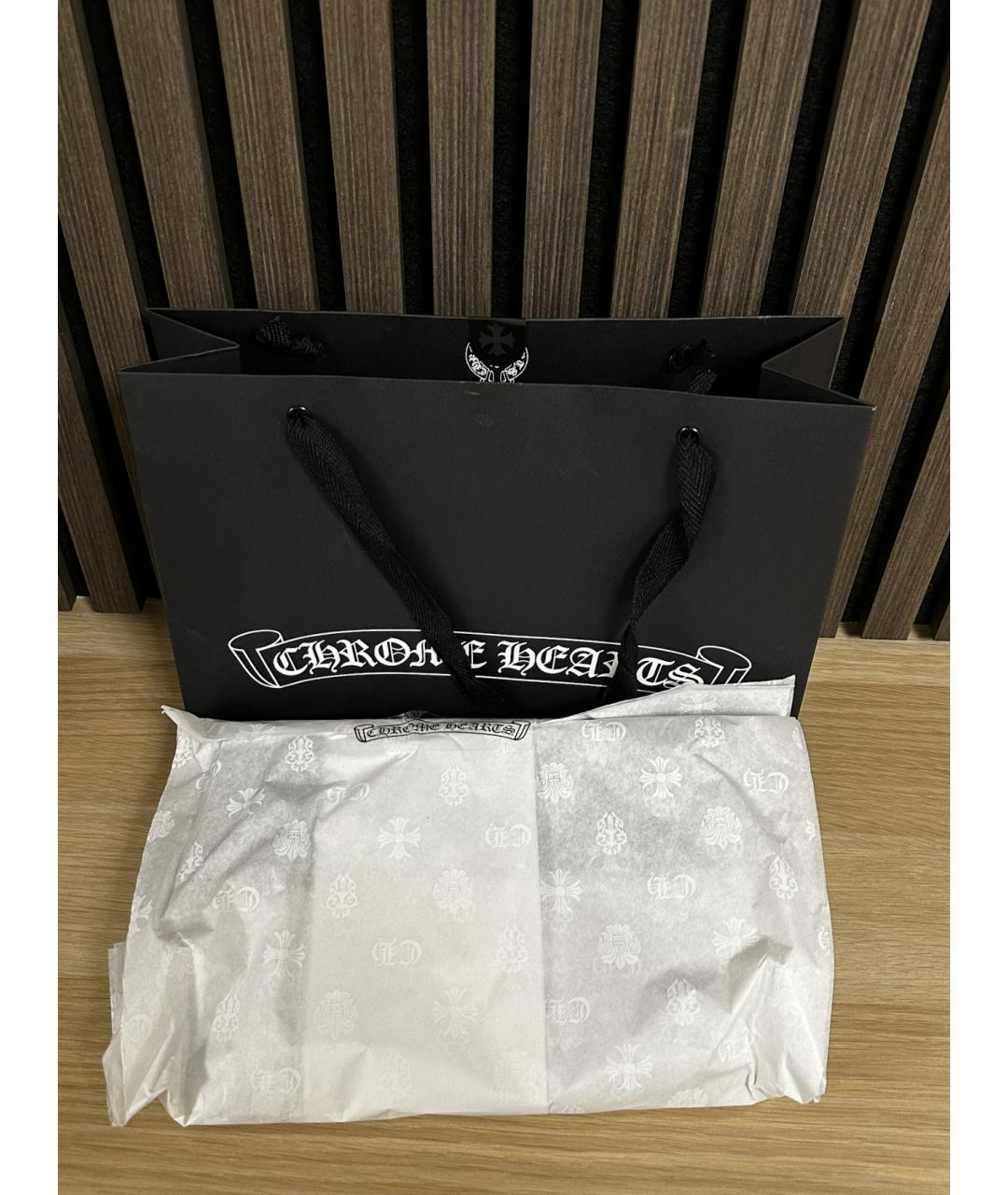 CHROME HEARTS Черная хлопковая футболка, фото 8