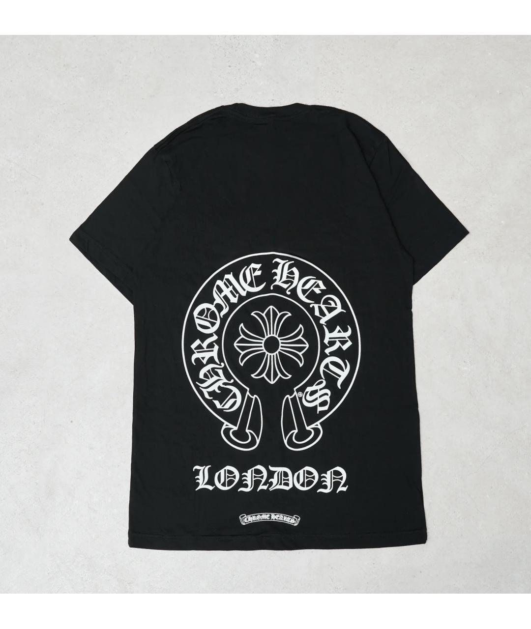 CHROME HEARTS Черная хлопковая футболка, фото 2