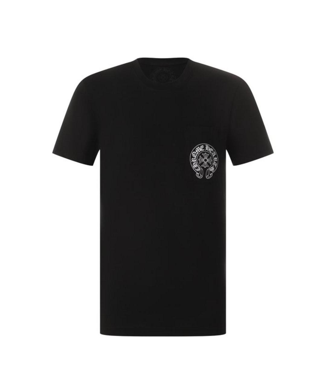 CHROME HEARTS Черная хлопковая футболка, фото 1