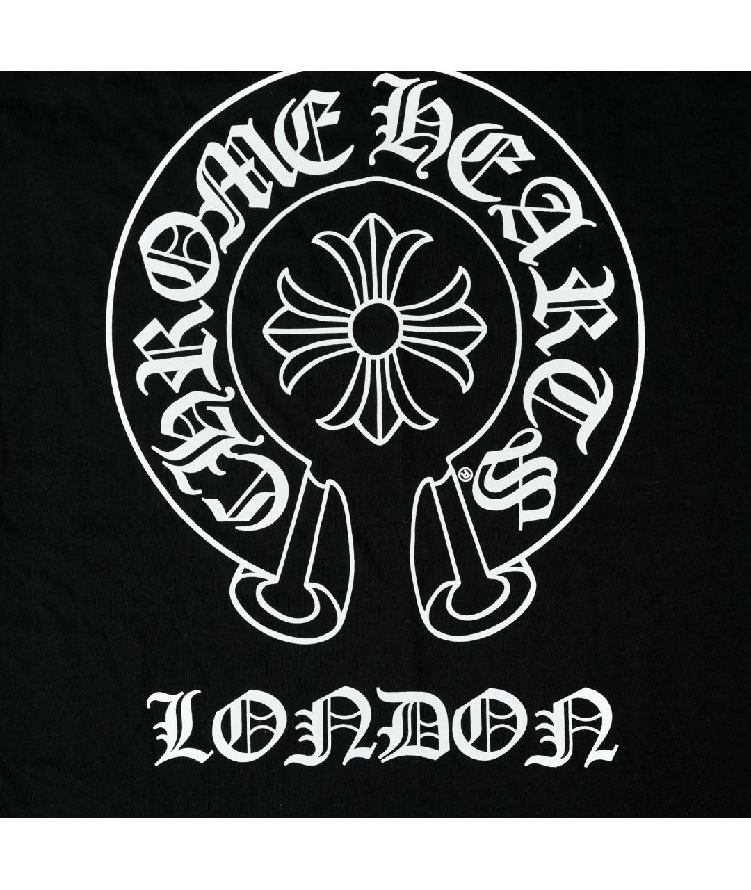 CHROME HEARTS Черная хлопковая футболка, фото 4