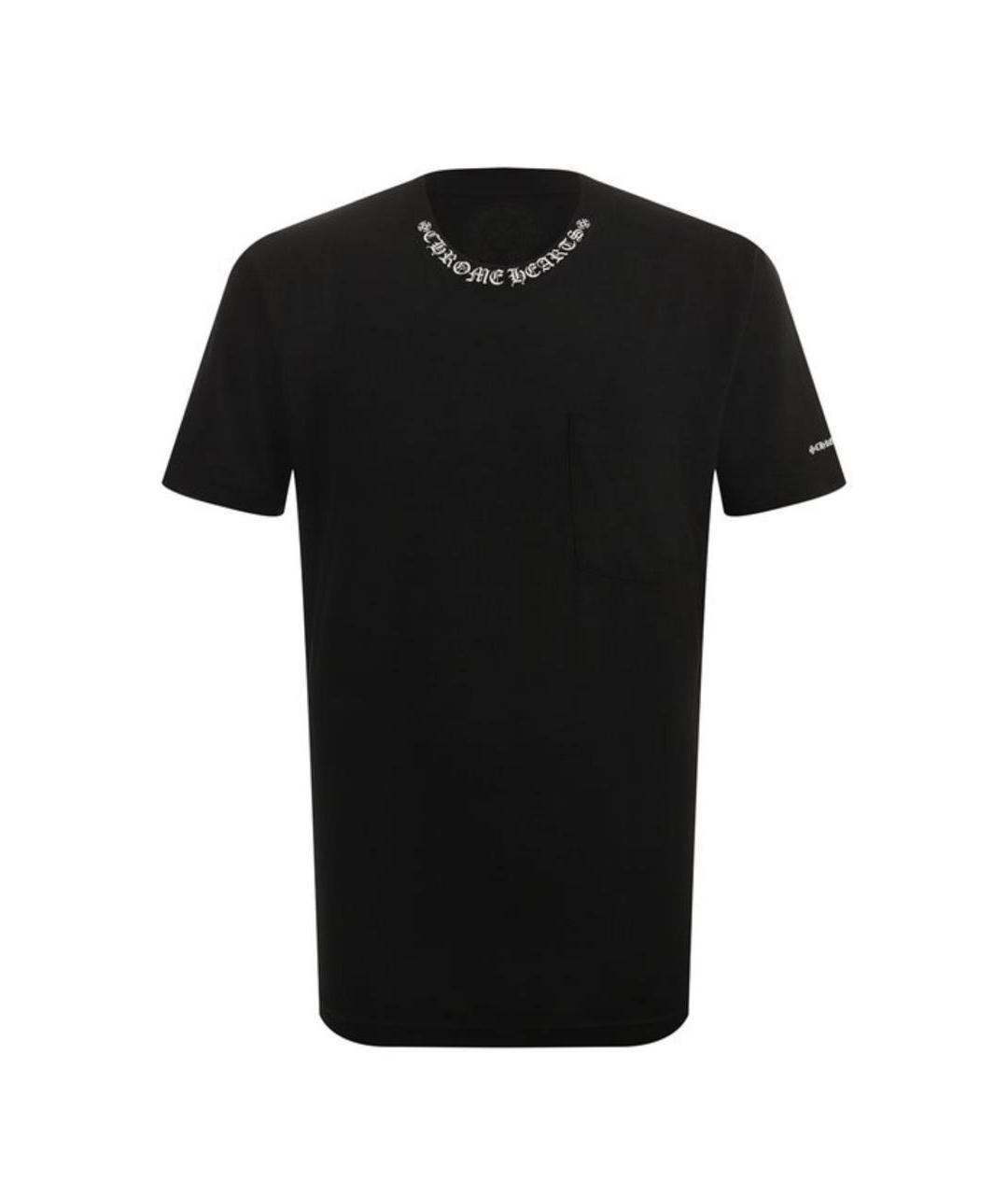 CHROME HEARTS Черная хлопковая футболка, фото 1