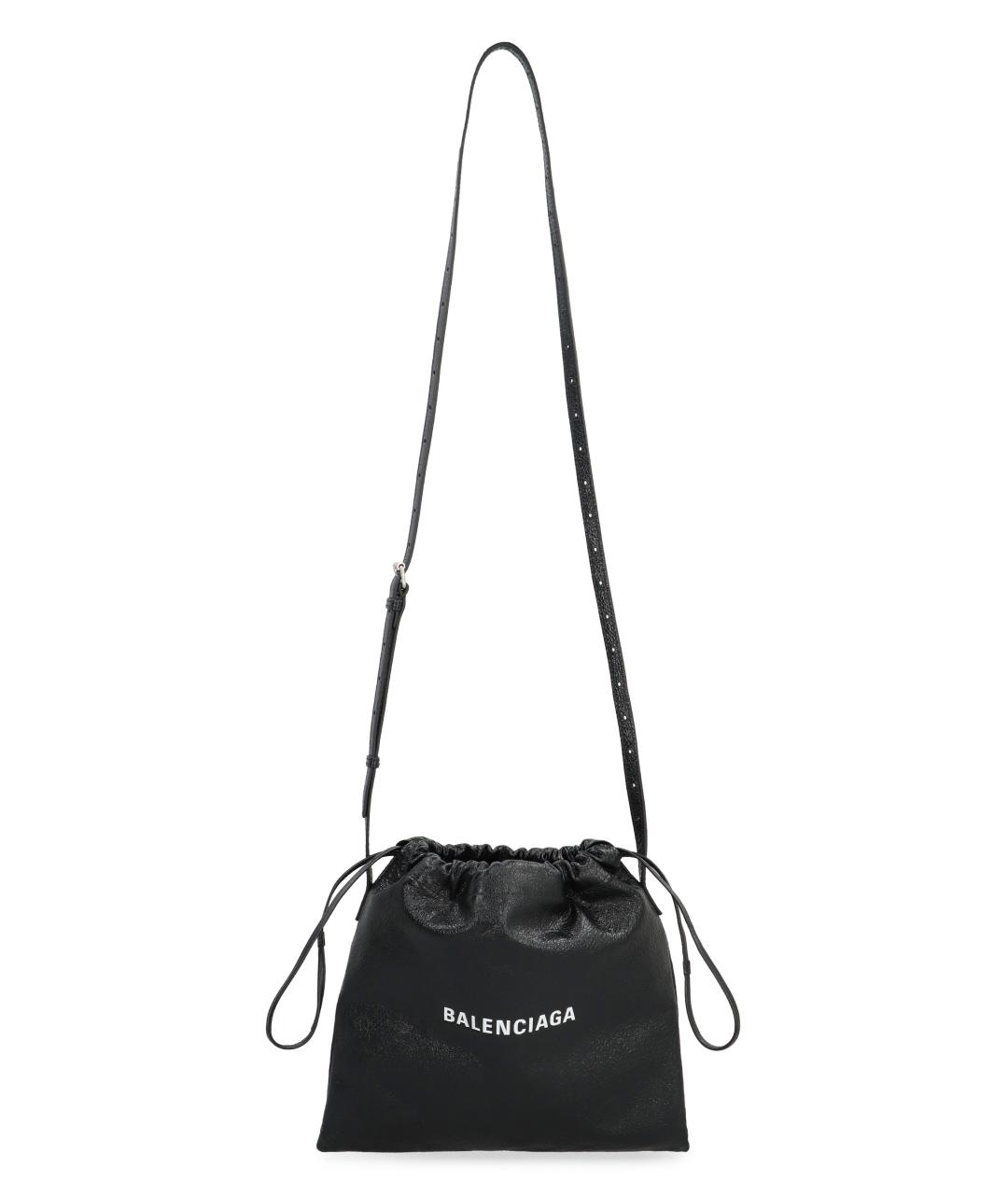 BALENCIAGA Черная бархатная сумка на плечо, фото 5