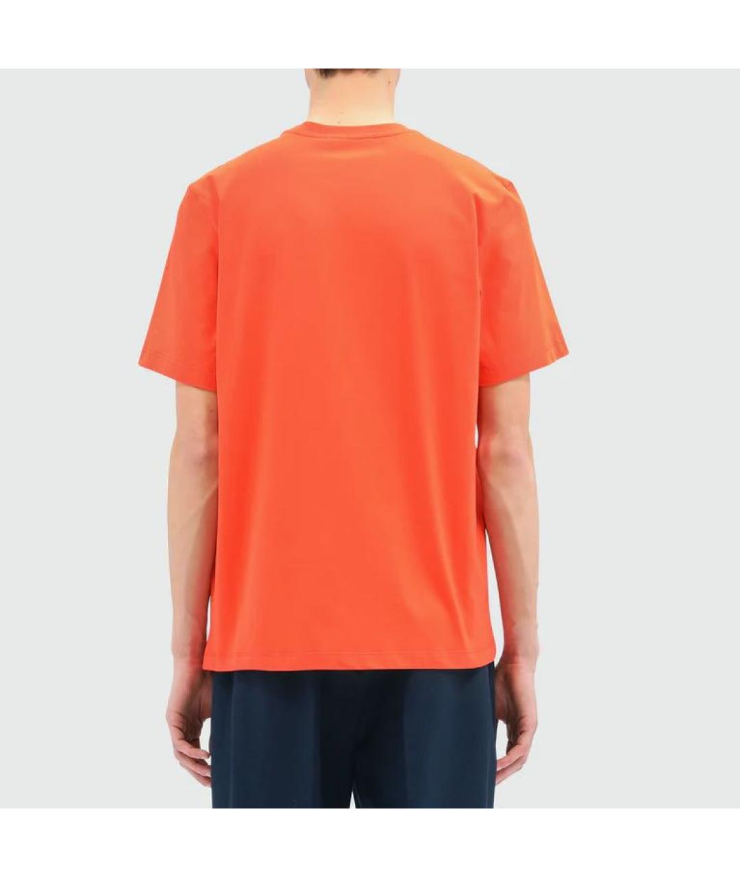 MSGM Оранжевая хлопковая футболка, фото 3
