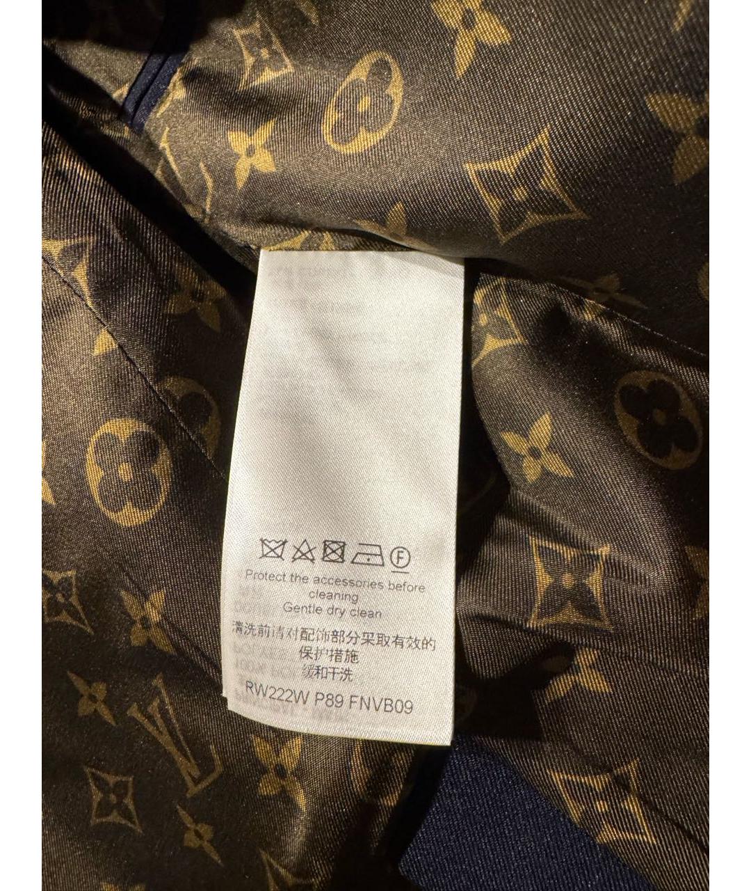LOUIS VUITTON Темно-синий шерстяной жакет/пиджак, фото 8