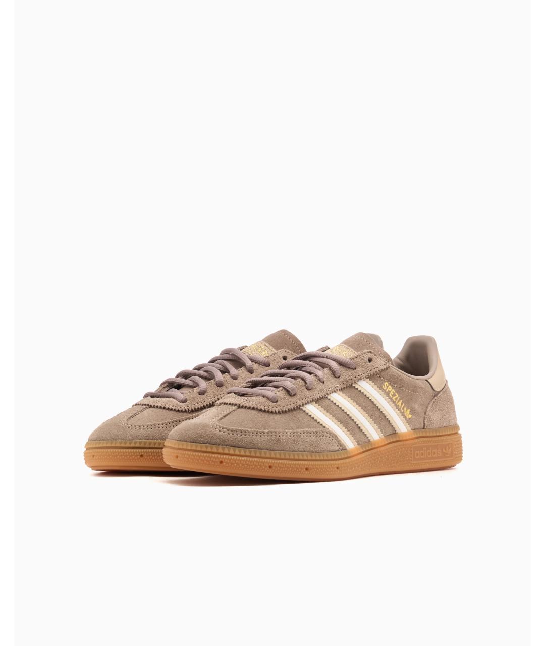 ADIDAS Бежевые замшевые кроссовки, фото 4
