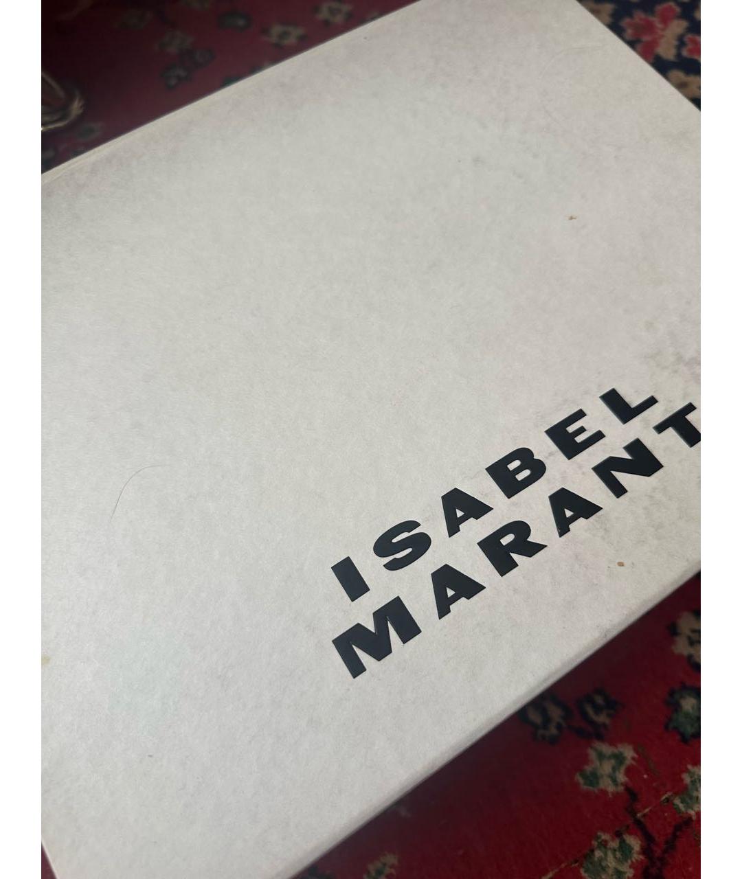 ISABEL MARANT Голубые кожаные сандалии, фото 8
