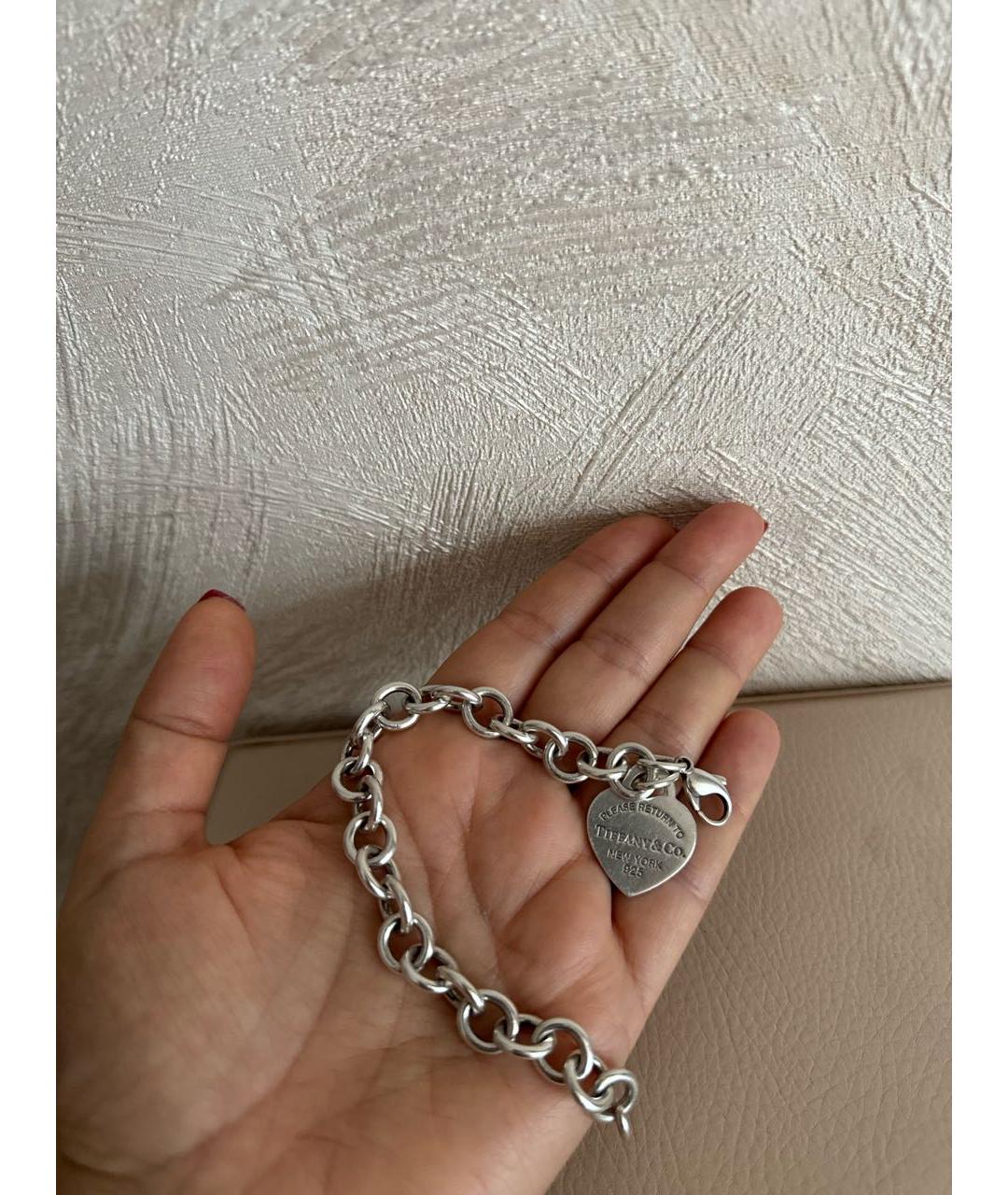 TIFFANY&CO Серебрянный серебряный браслет, фото 4