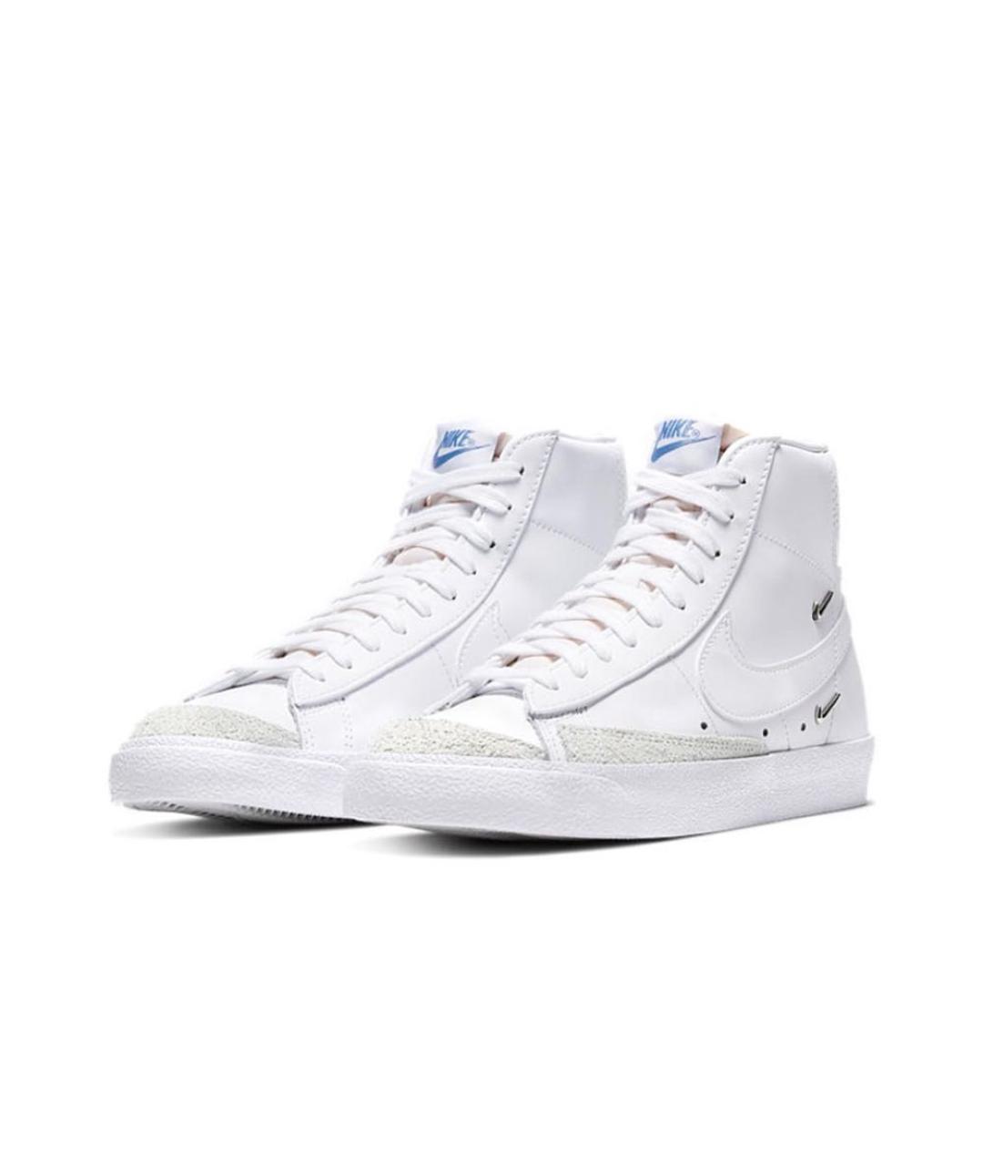NIKE Белые кожаные кроссовки, фото 2