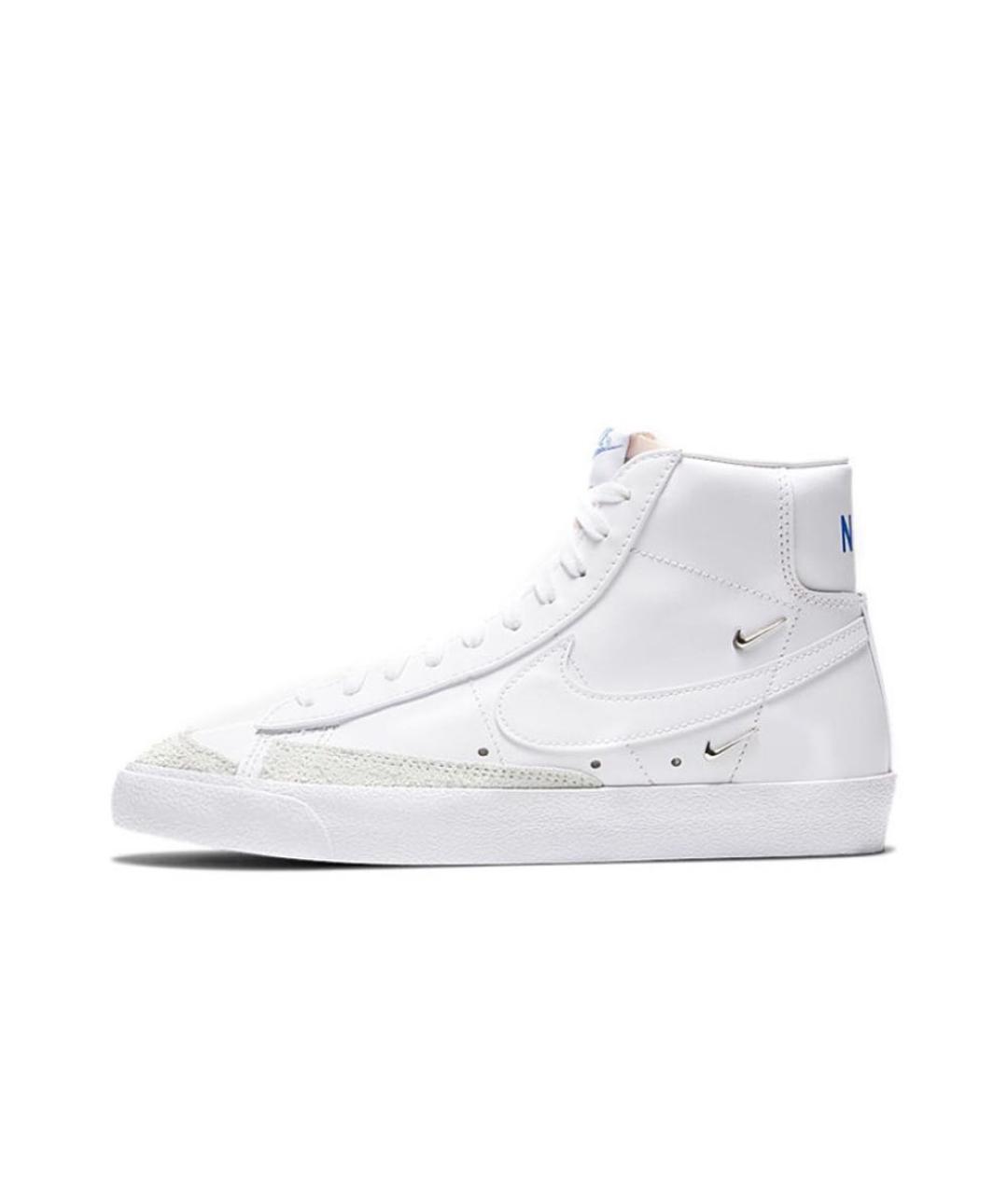 NIKE Белые кожаные кроссовки, фото 5