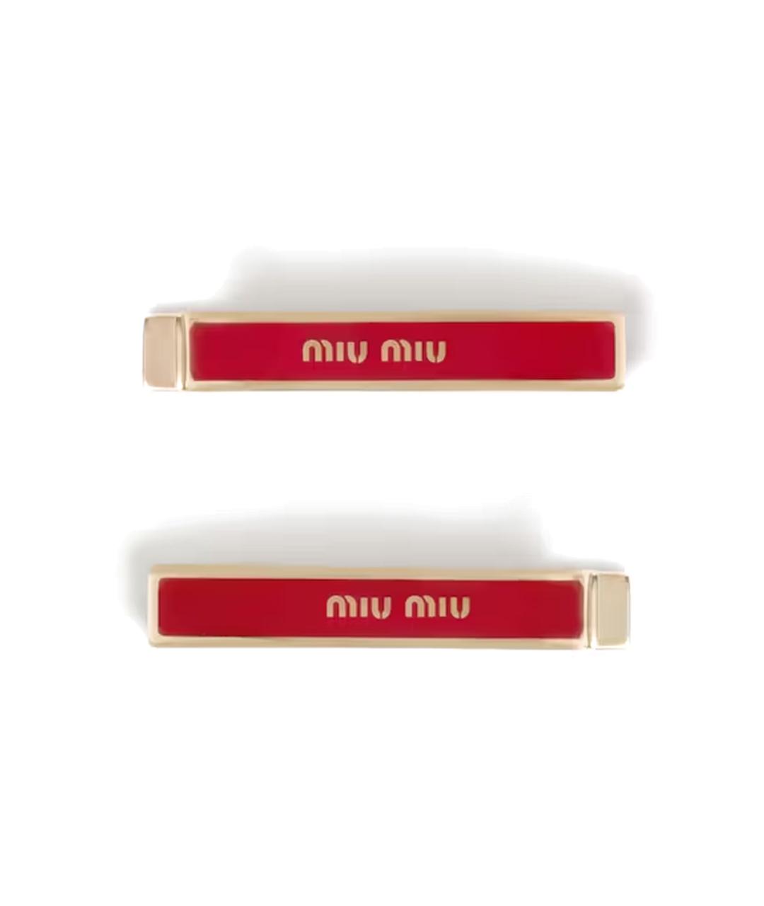 MIU MIU Красная заколка, фото 1