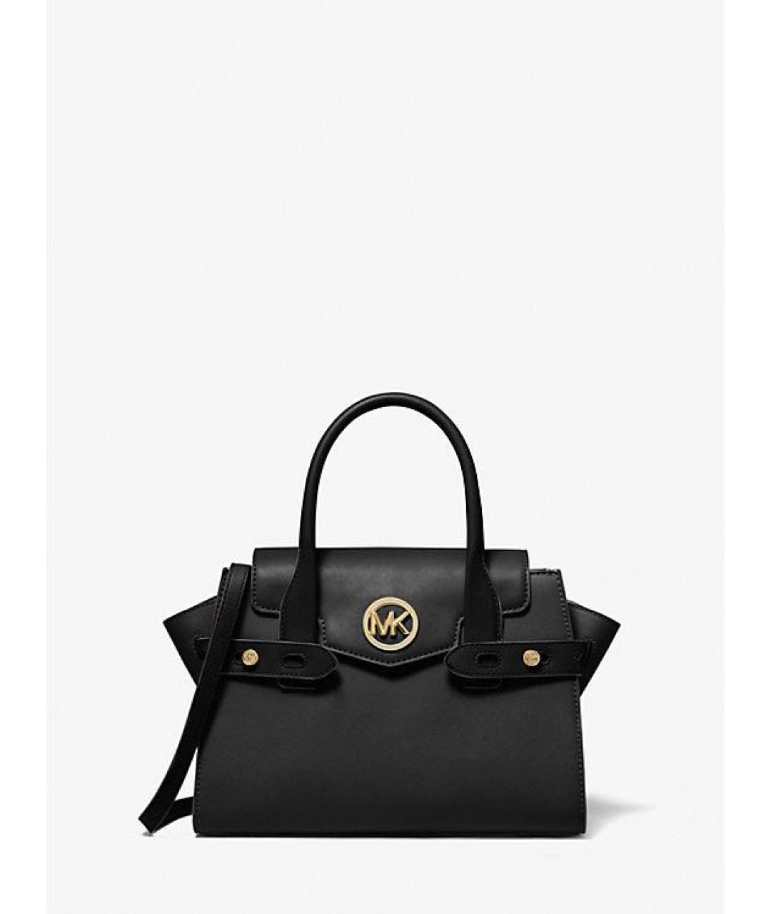 MICHAEL KORS Черная кожаная сумка через плечо, фото 4
