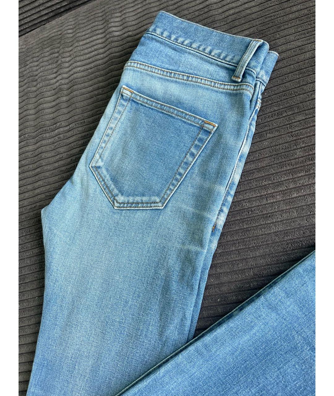 BALENCIAGA Голубые хлопковые джинсы слим, фото 4