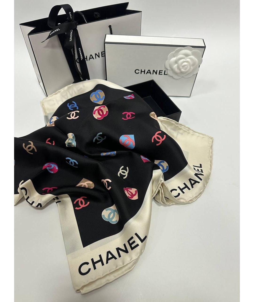 CHANEL Мульти шелковый платок, фото 2