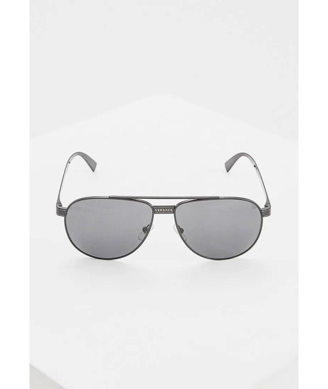VERSACE Черные солнцезащитные очки, фото 10