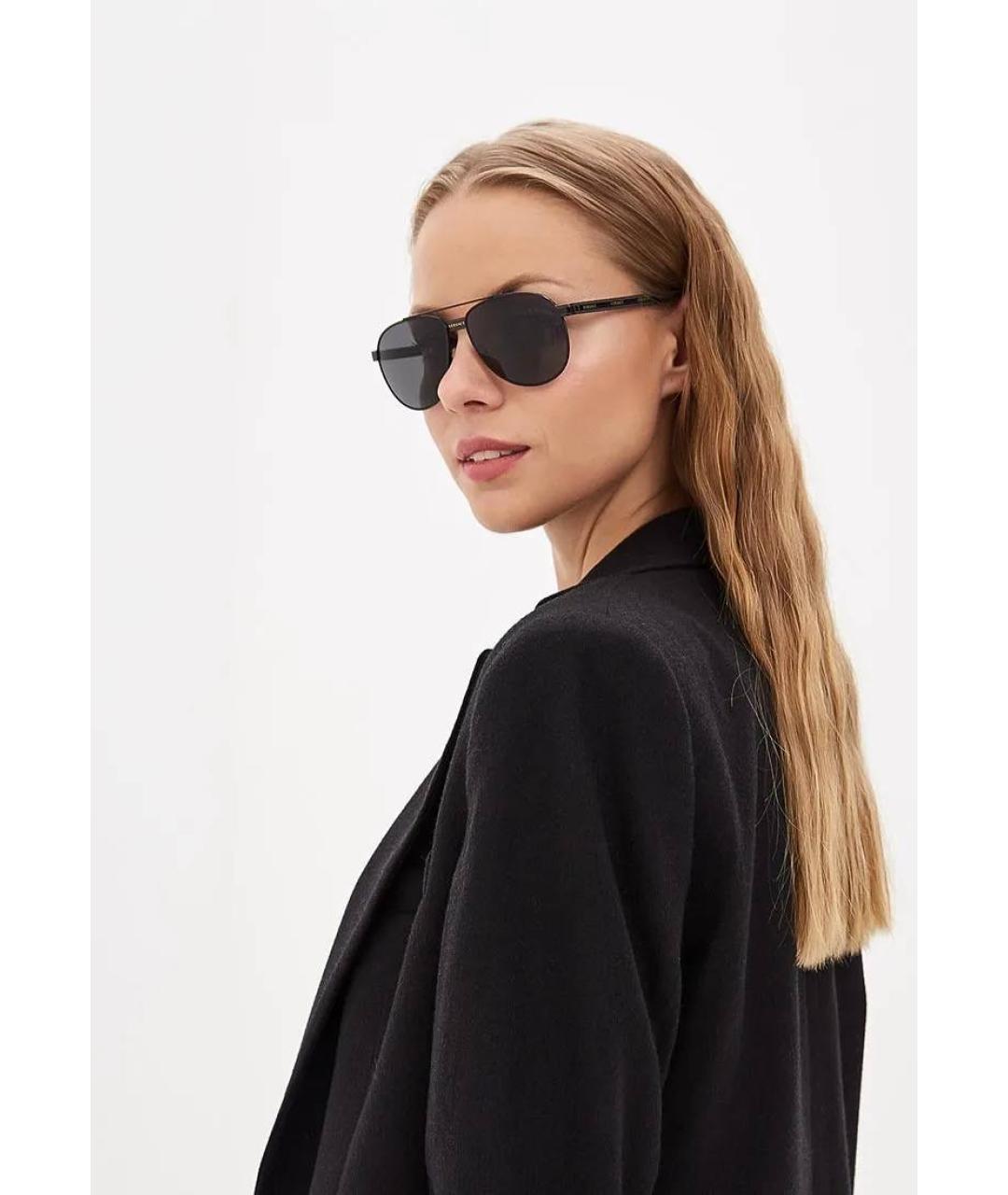 VERSACE Черные солнцезащитные очки, фото 5