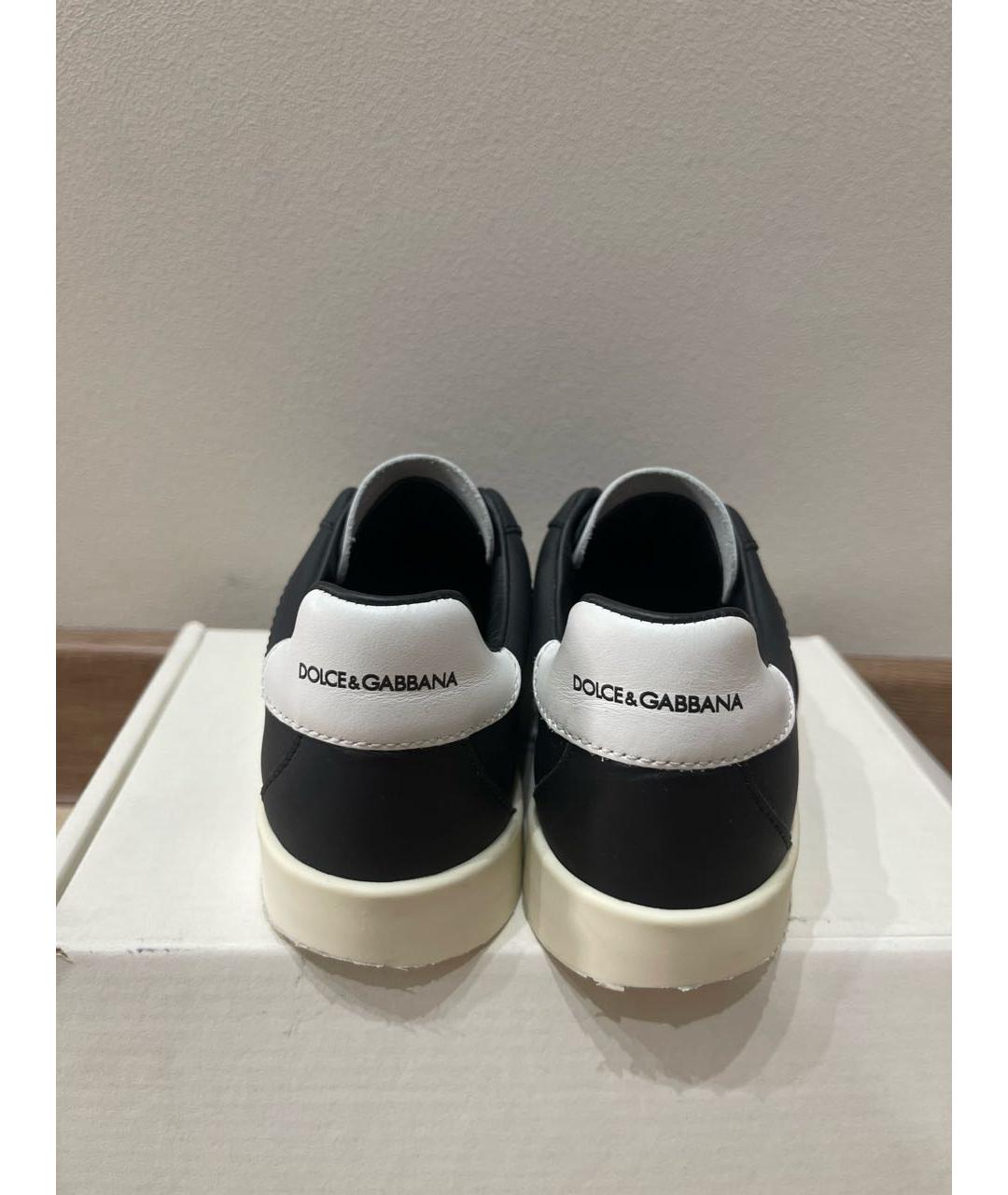 DOLCE&GABBANA Черные кеды, фото 4