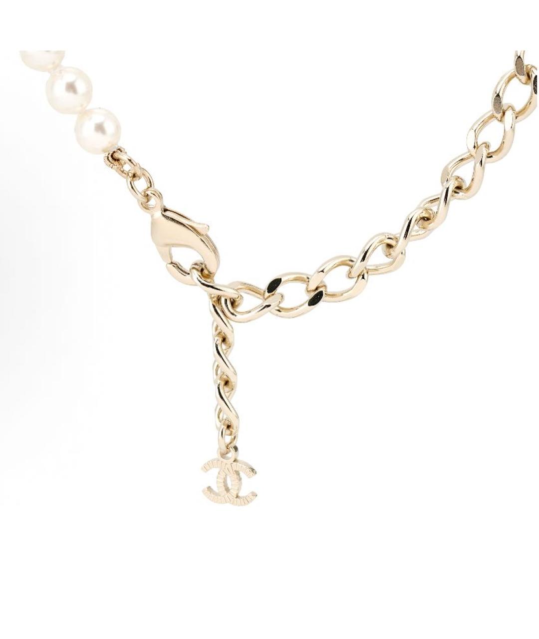 CHANEL Золотая жемчужная подвеска, фото 4